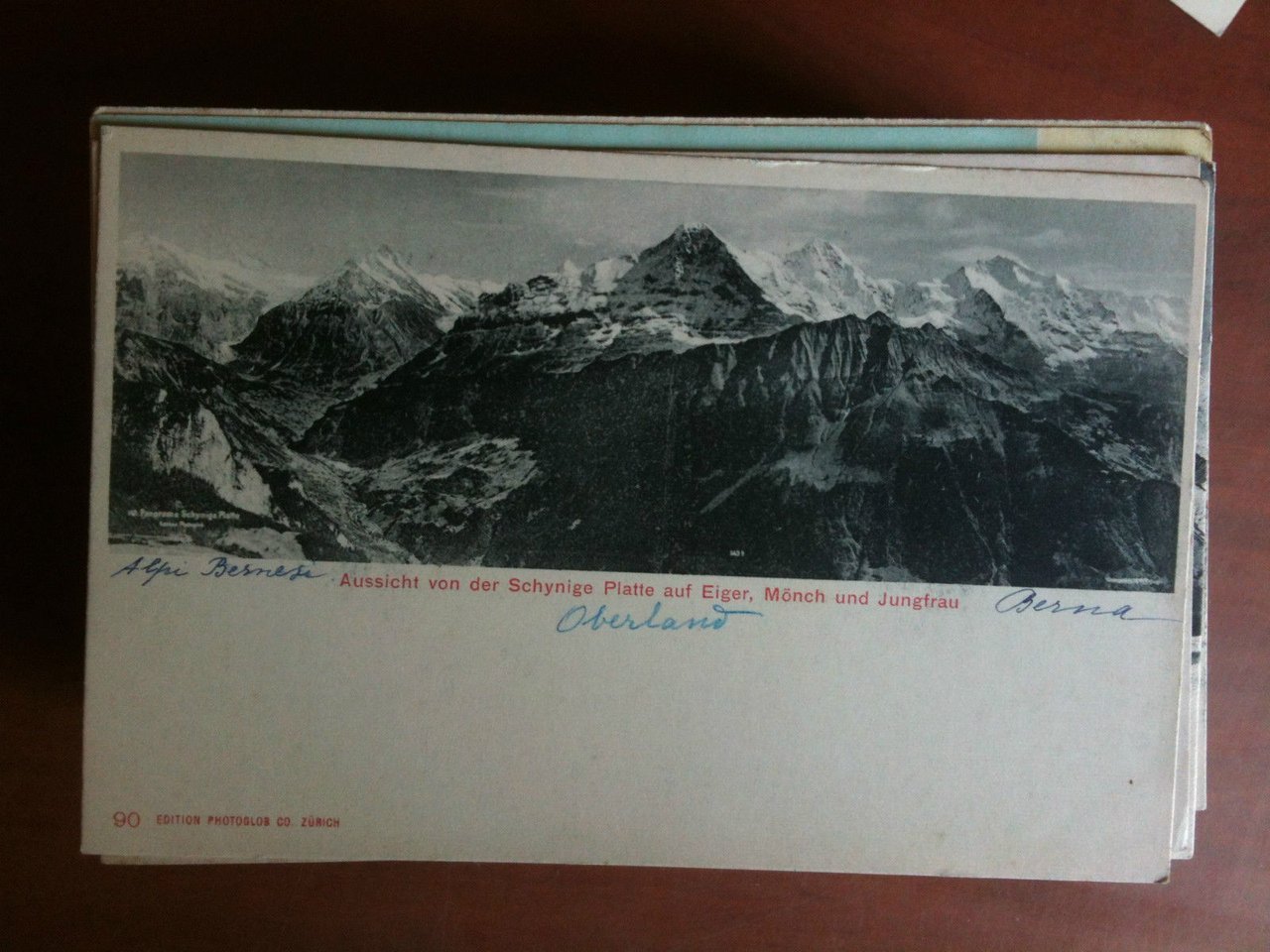 Cartolina Postkarte primi '900 Schweiz Aussicht Schynige Platte - non …