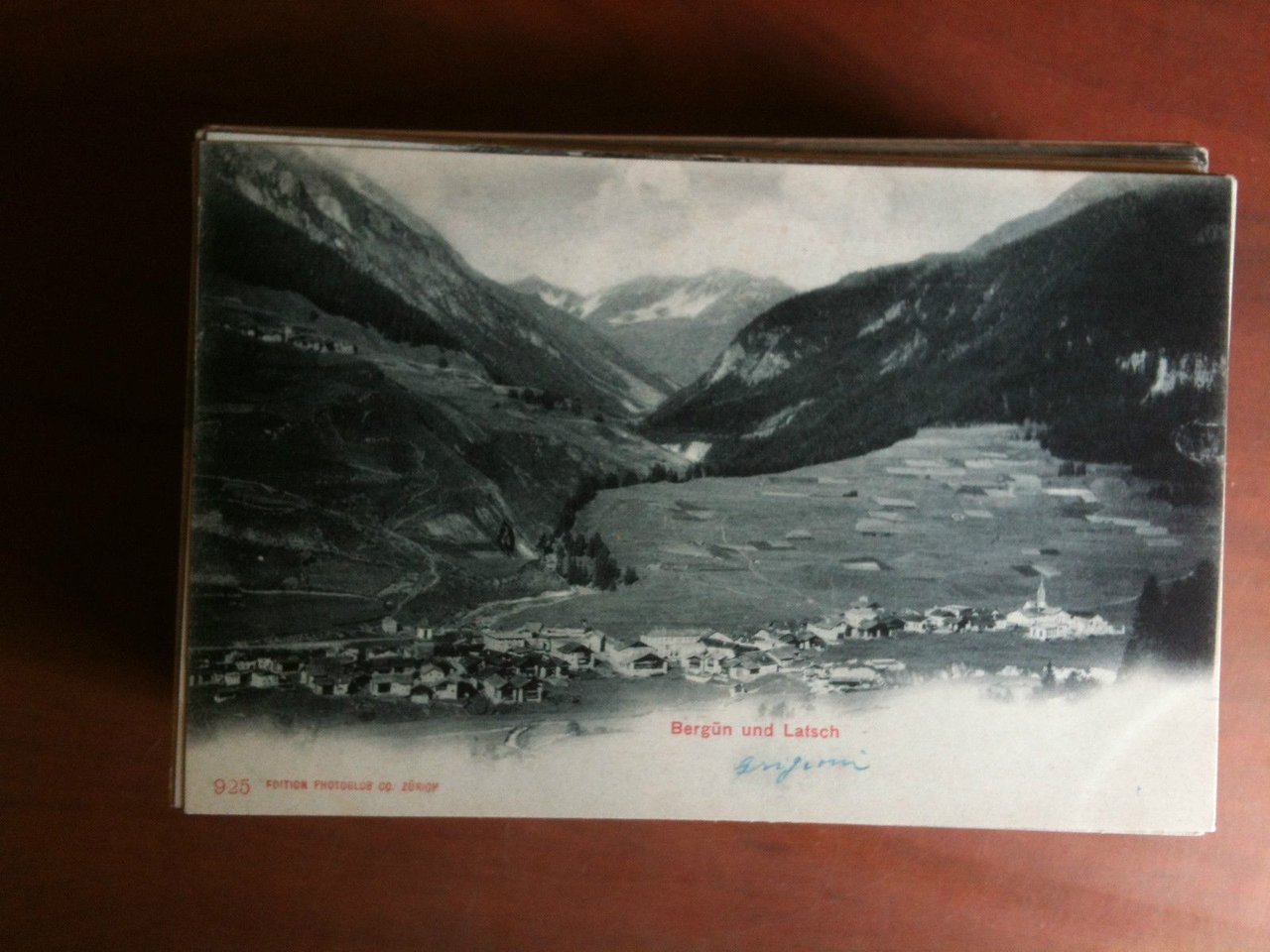 Cartolina Postkarte primi '900 Schweiz Bergun und Latsch - non …