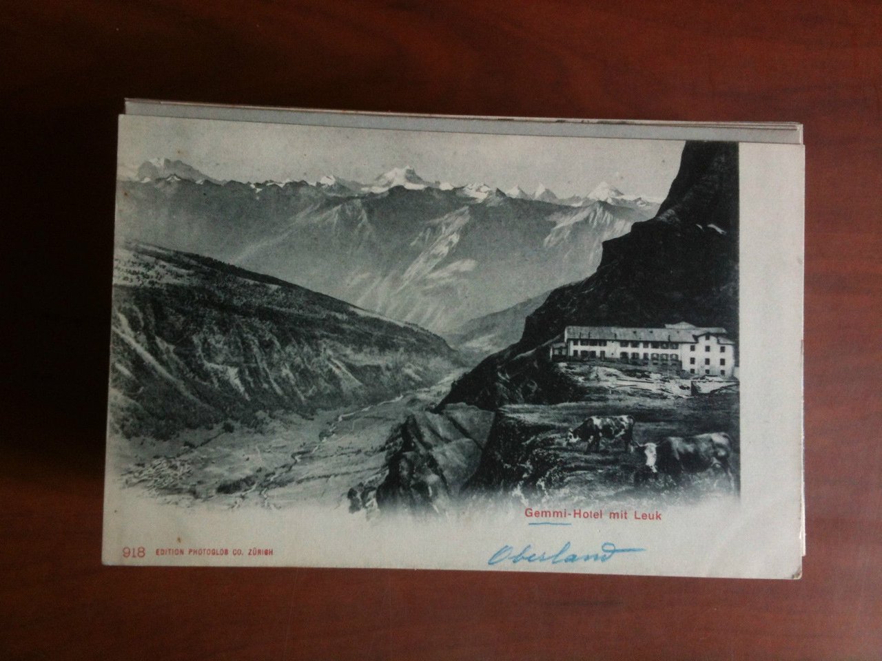 Cartolina Postkarte primi '900 Schweiz Gemmi-Hotel mit Leuk - non …