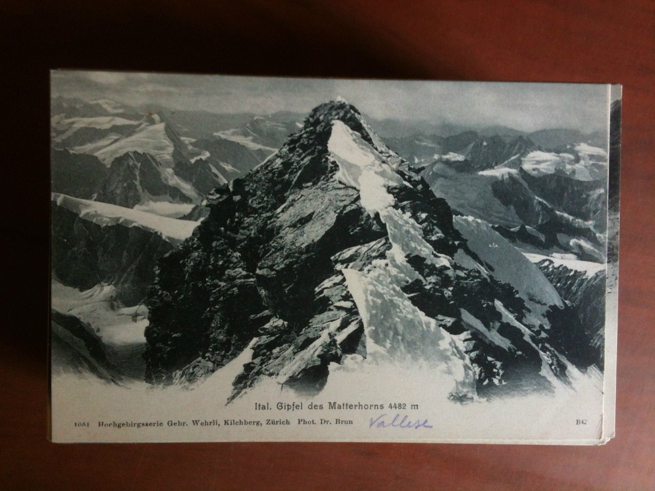 Cartolina Postkarte primi '900 Schweiz Gipfel des Matterhorns - non …