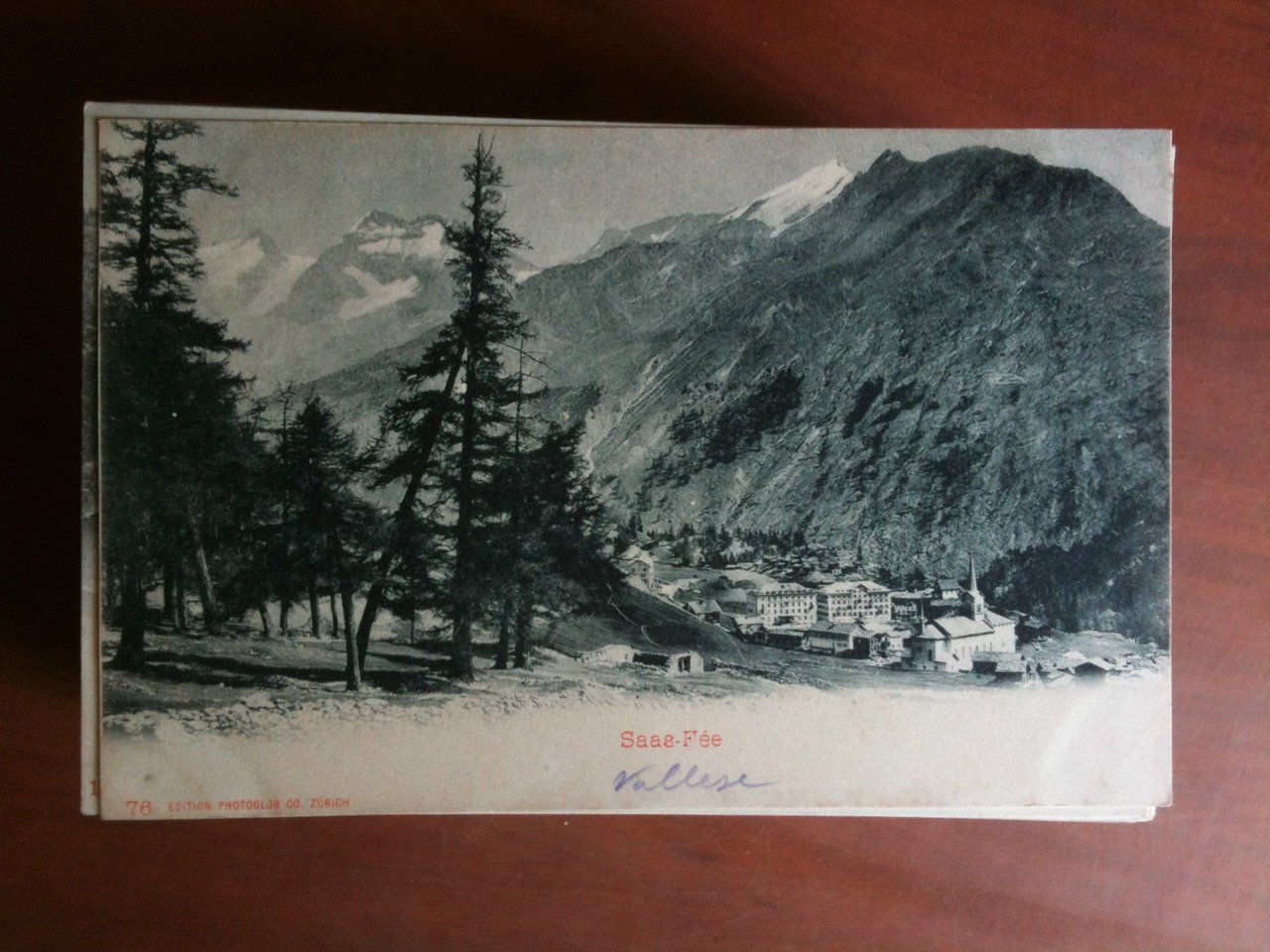 Cartolina Postkarte primi '900 Schweiz Saas Fée - non viaggiata