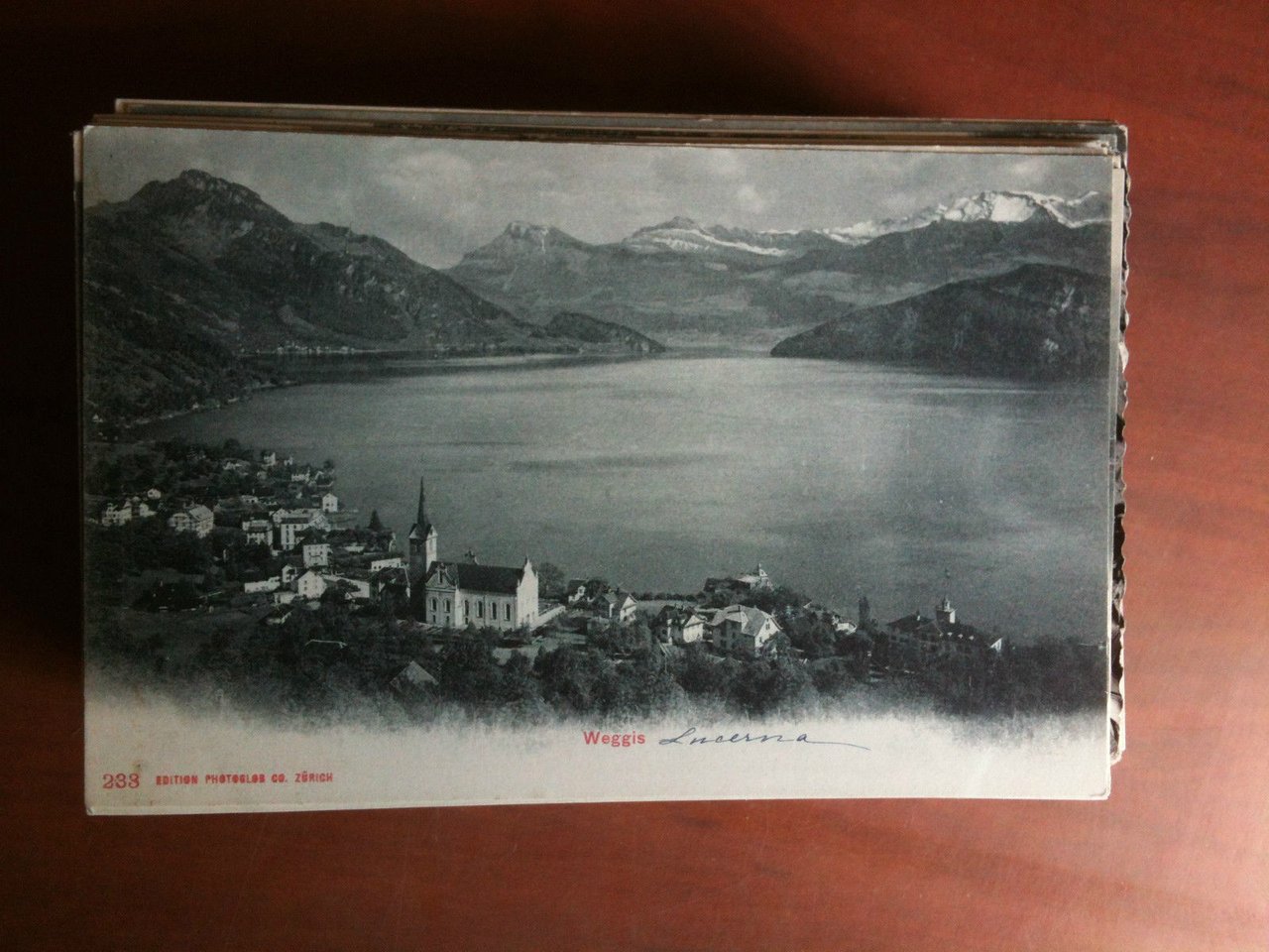 Cartolina Postkarte primi '900 Schweiz Weggis - non viaggiata