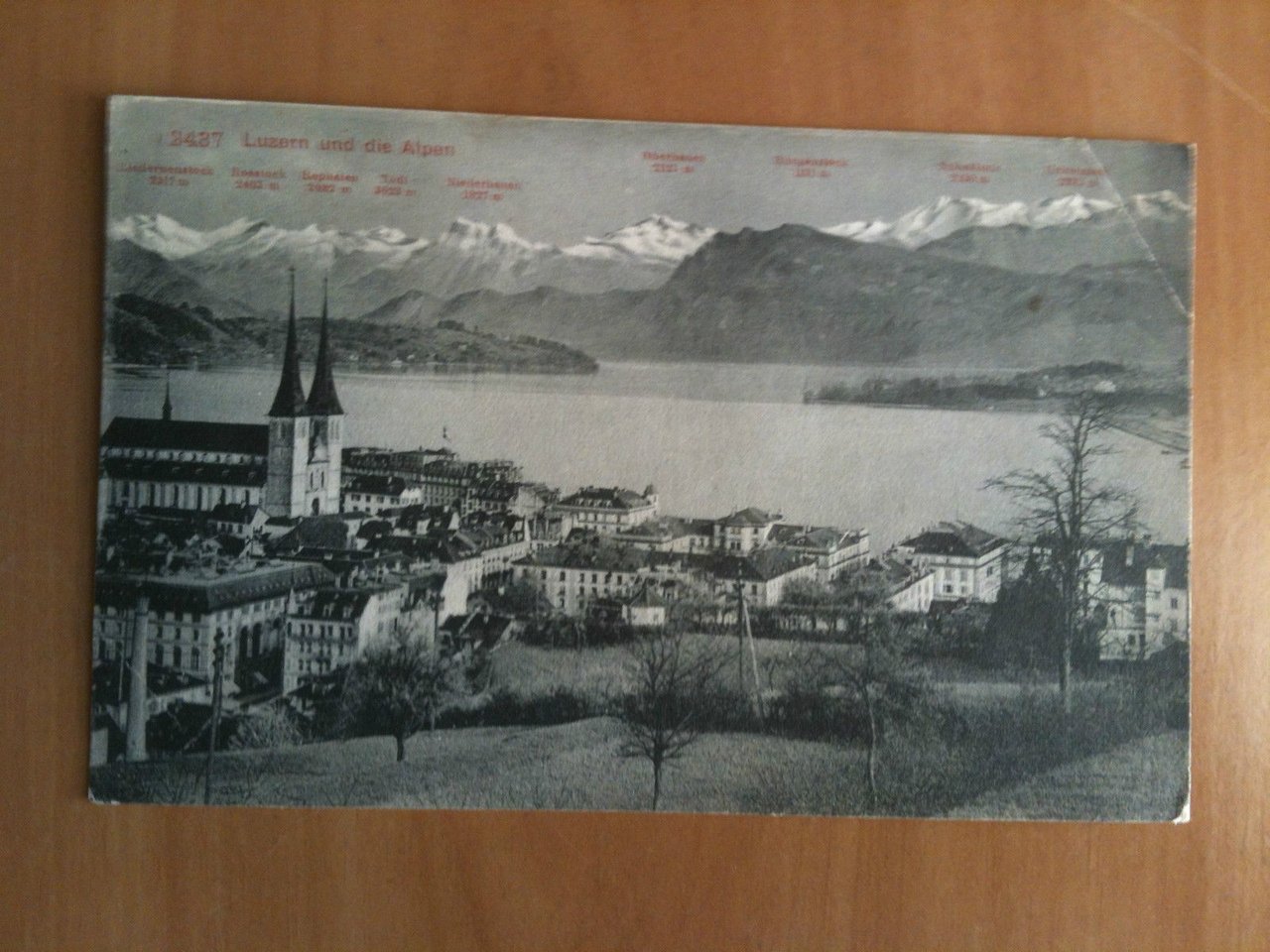 Cartolina Postkarte primi '900 Svizzera Luzern und die Alpen - …