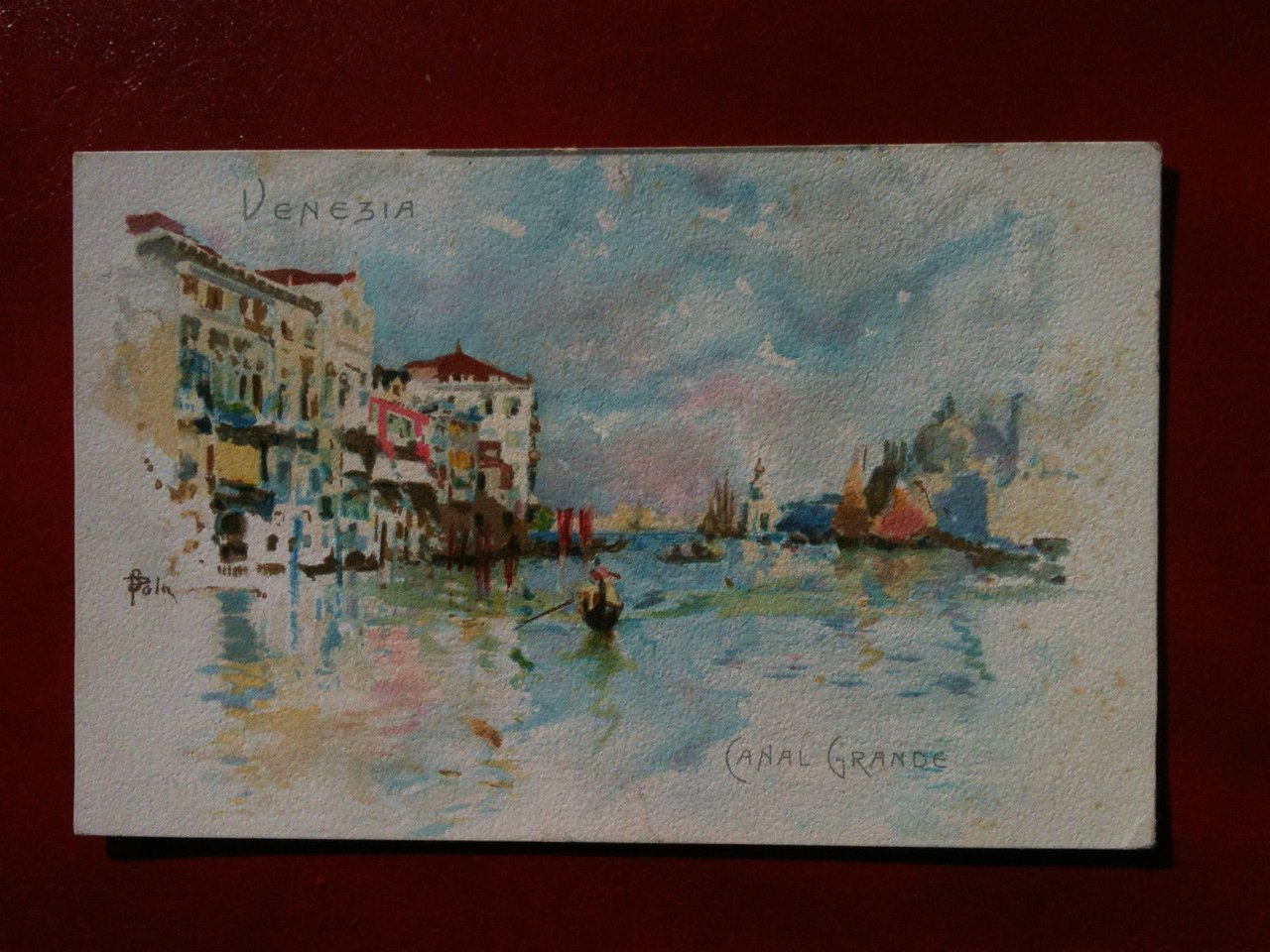 Cartolina primi '900 Venezia - Canal Grande - non viaggiata
