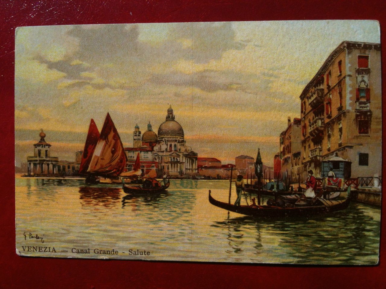 Cartolina primi '900 Venezia - Canal Grande - Salute - … | Immagine principale