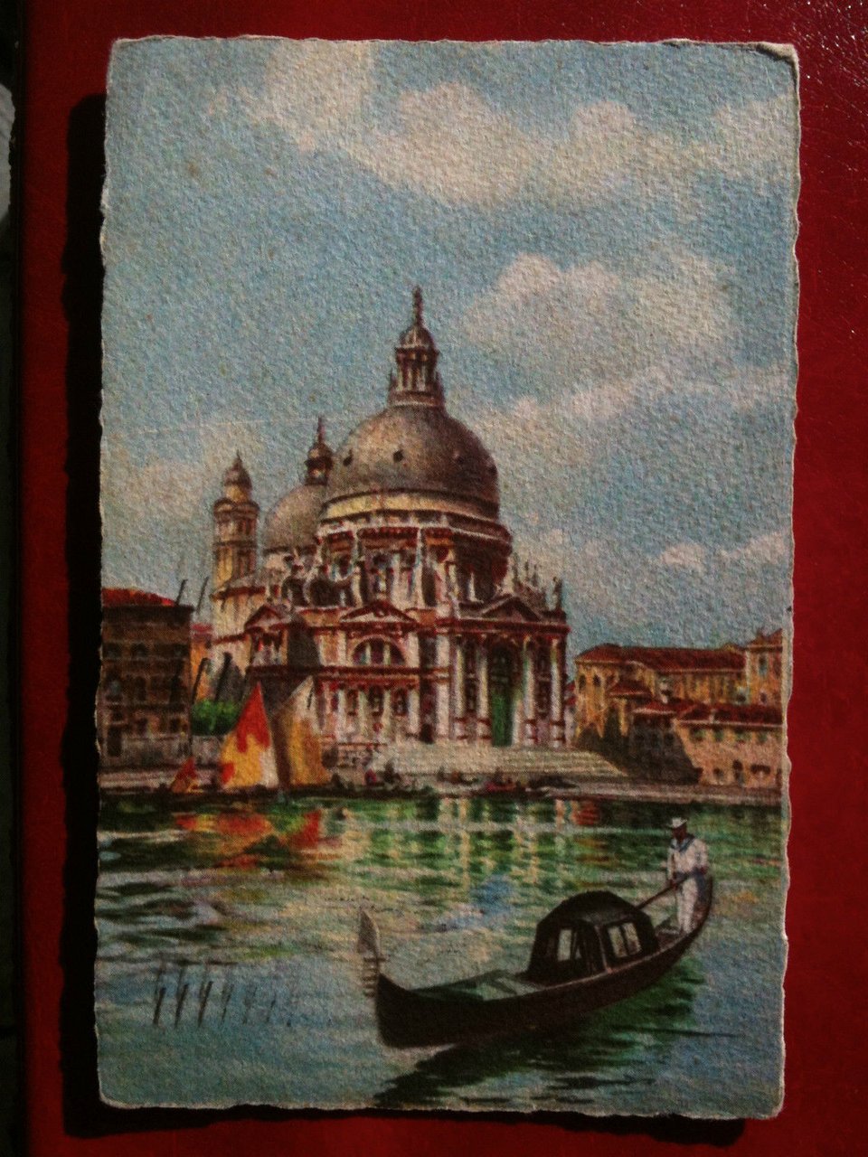 Cartolina primi '900 Venezia - Chiesa della Salute - viaggiata