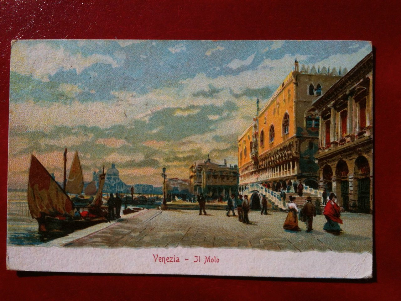 Cartolina primi '900 Venezia - Il Molo - viaggiata