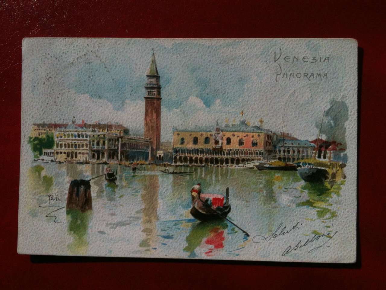 Cartolina primi '900 Venezia - Panorama - viaggiata