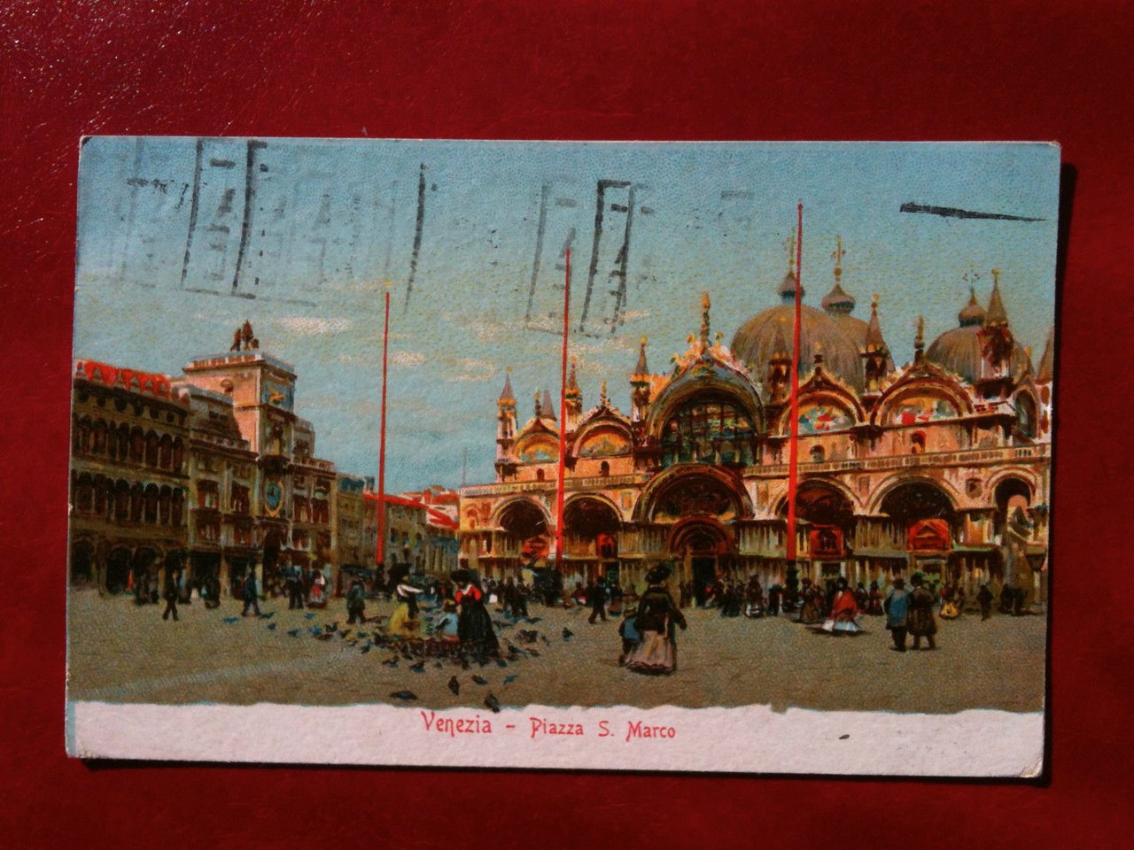 Cartolina primi '900 Venezia - Piazza San Marco - viaggiata