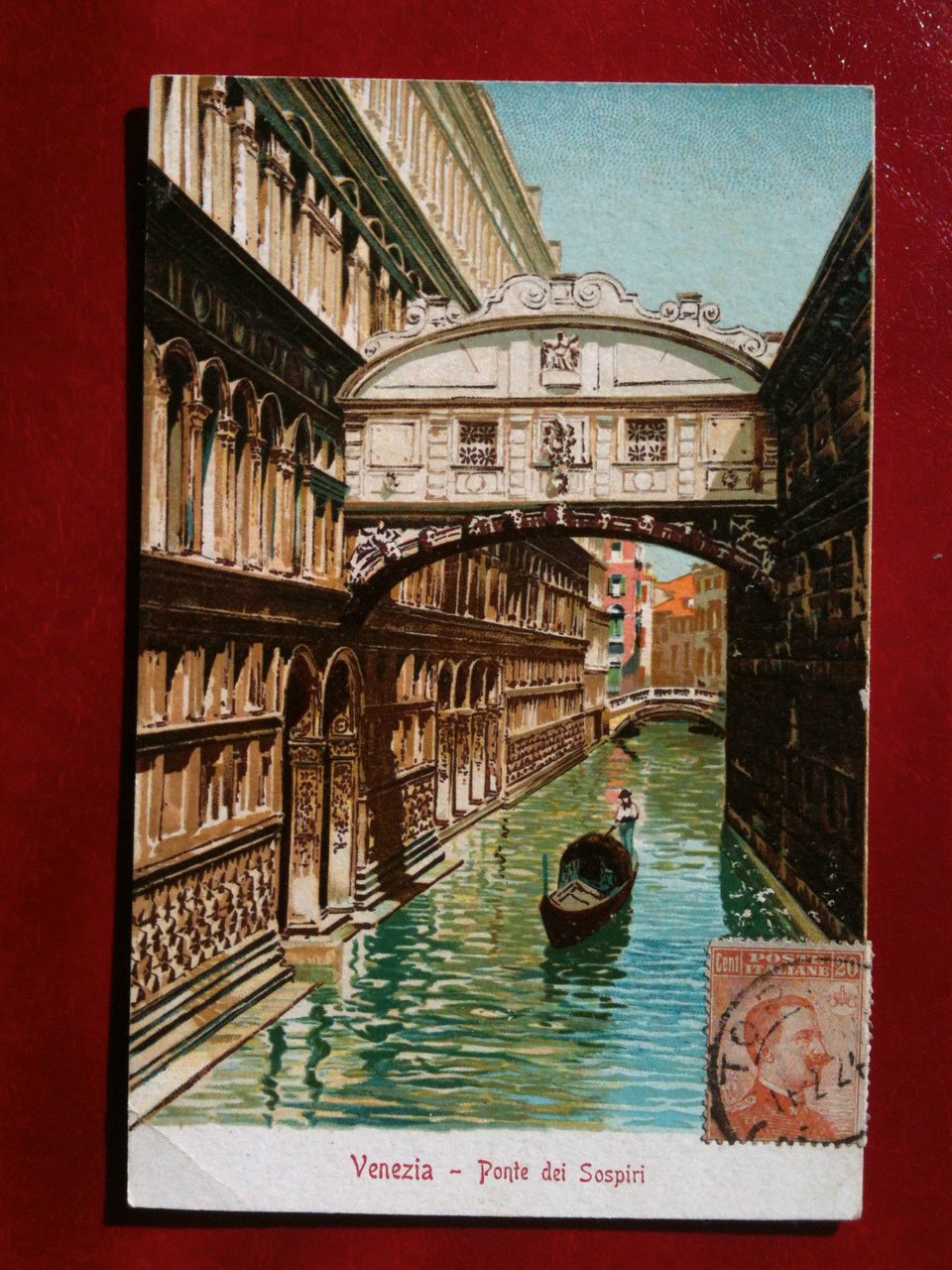 Cartolina primi '900 Venezia - Ponte dei Sospiri - viaggiata