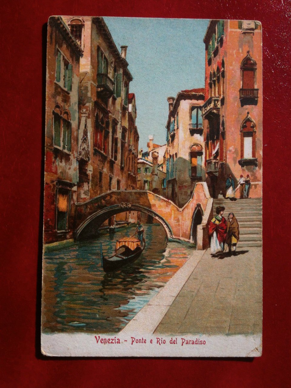 Cartolina primi '900 Venezia - Ponte e Rio del Paradiso …