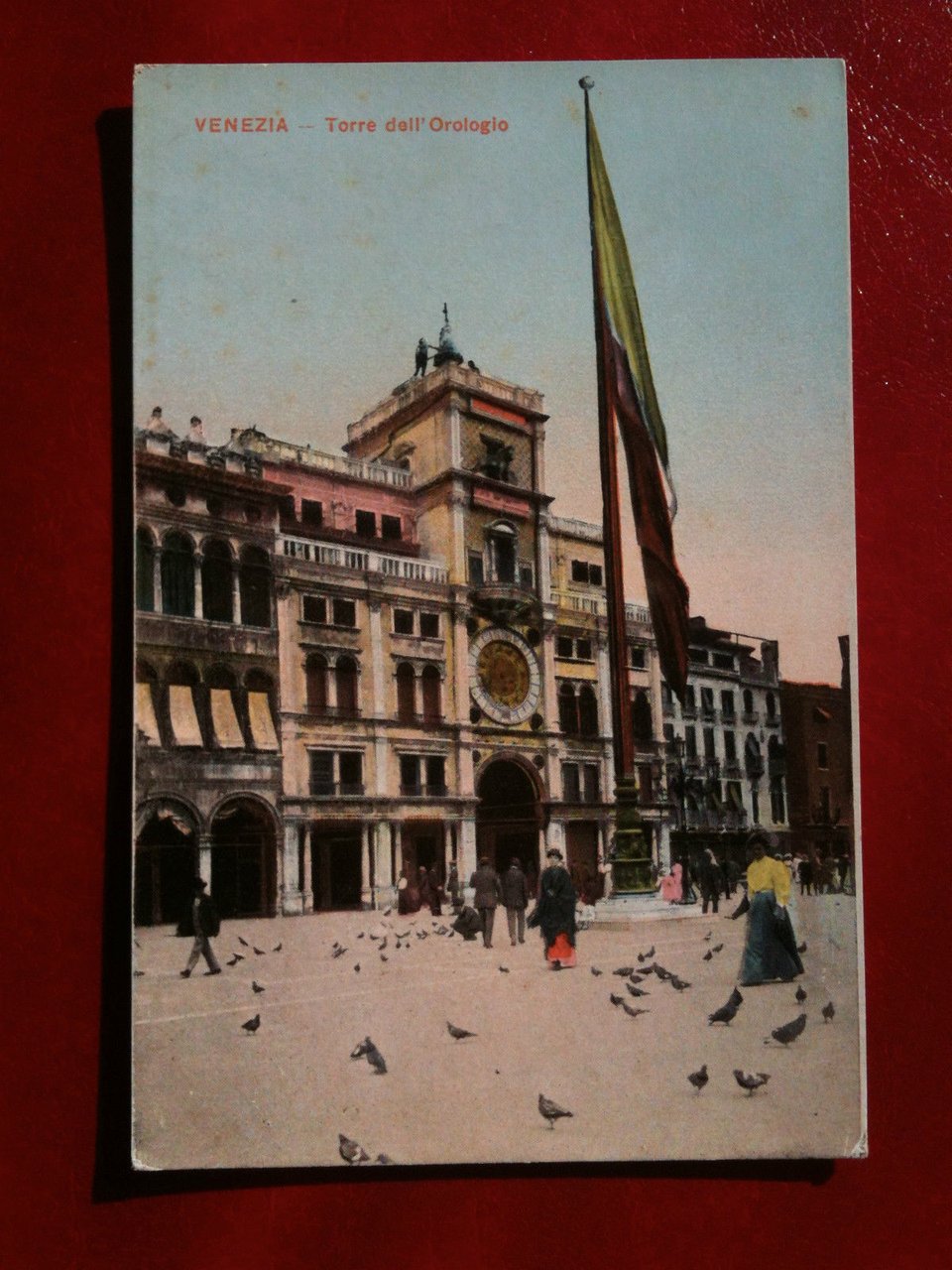 Cartolina primi '900 Venezia - Torre dell'Orologio - non viaggiata