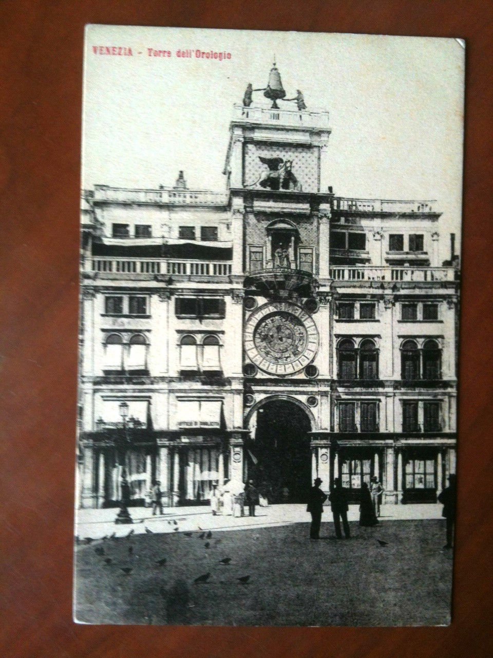 Cartolina primi '900 Venezia - Torre dell'Orologio -non viaggiata