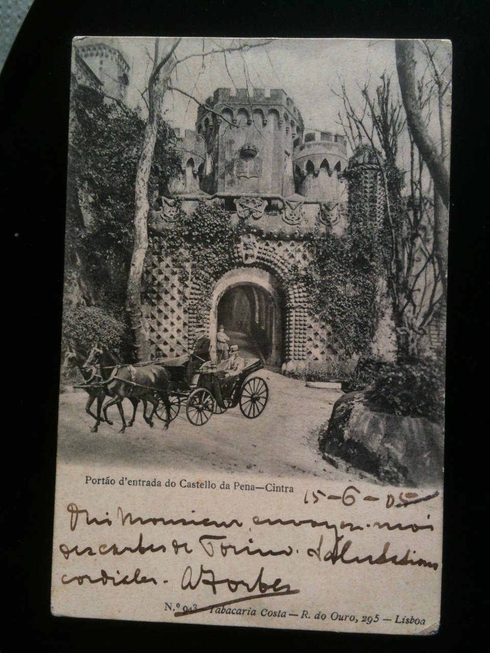 Cartolina primi/inicio '900 Portogallo/Portugal Cintra - viaggiata/viajado