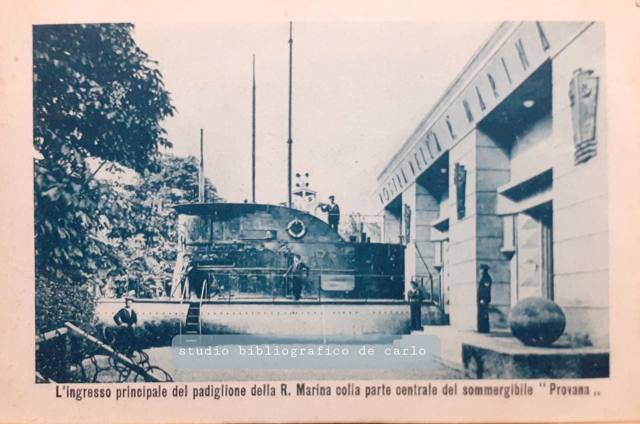 Cartolina Sommergibile Provana Esposizione di Torino 1928