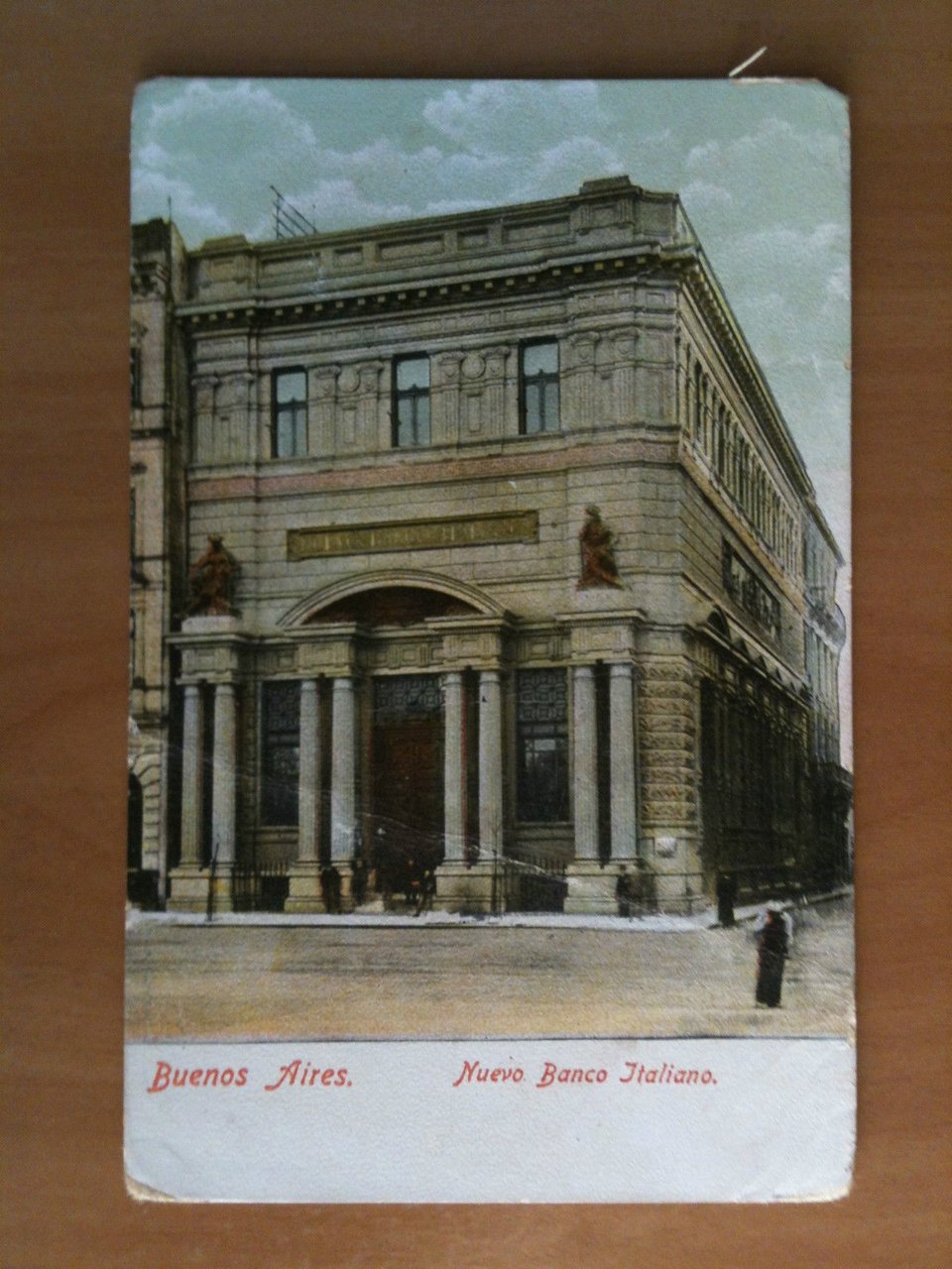 Cartolina Tarjeta primi '900 Buenos Aires Nuevo Banco Italiano - …