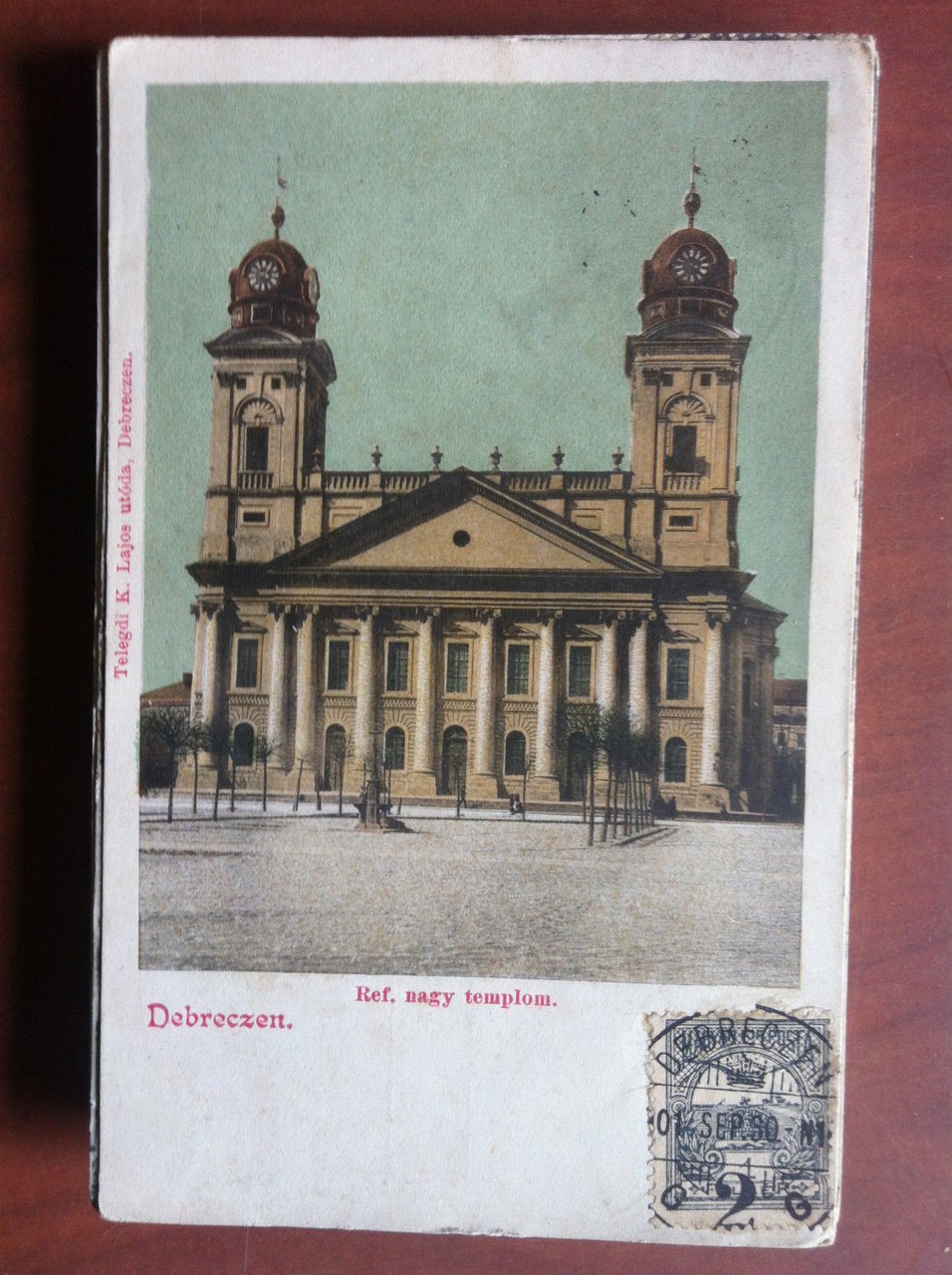 Cartolina Ungheria Debreczen Ref. nagy templom viaggiata - E12892