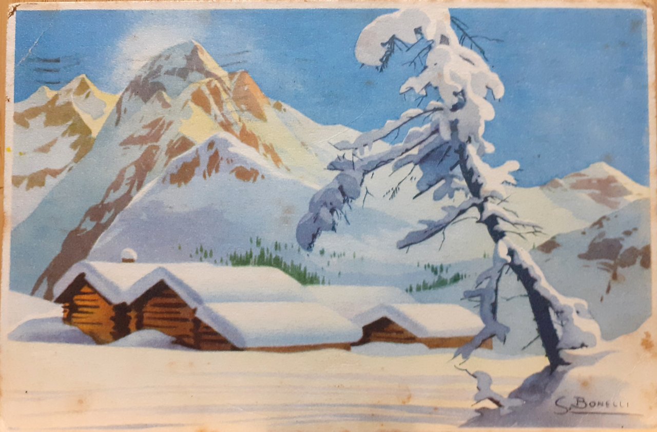 Cartolina viaggiata con due francobolli Hostium Rabies Diruit RSI