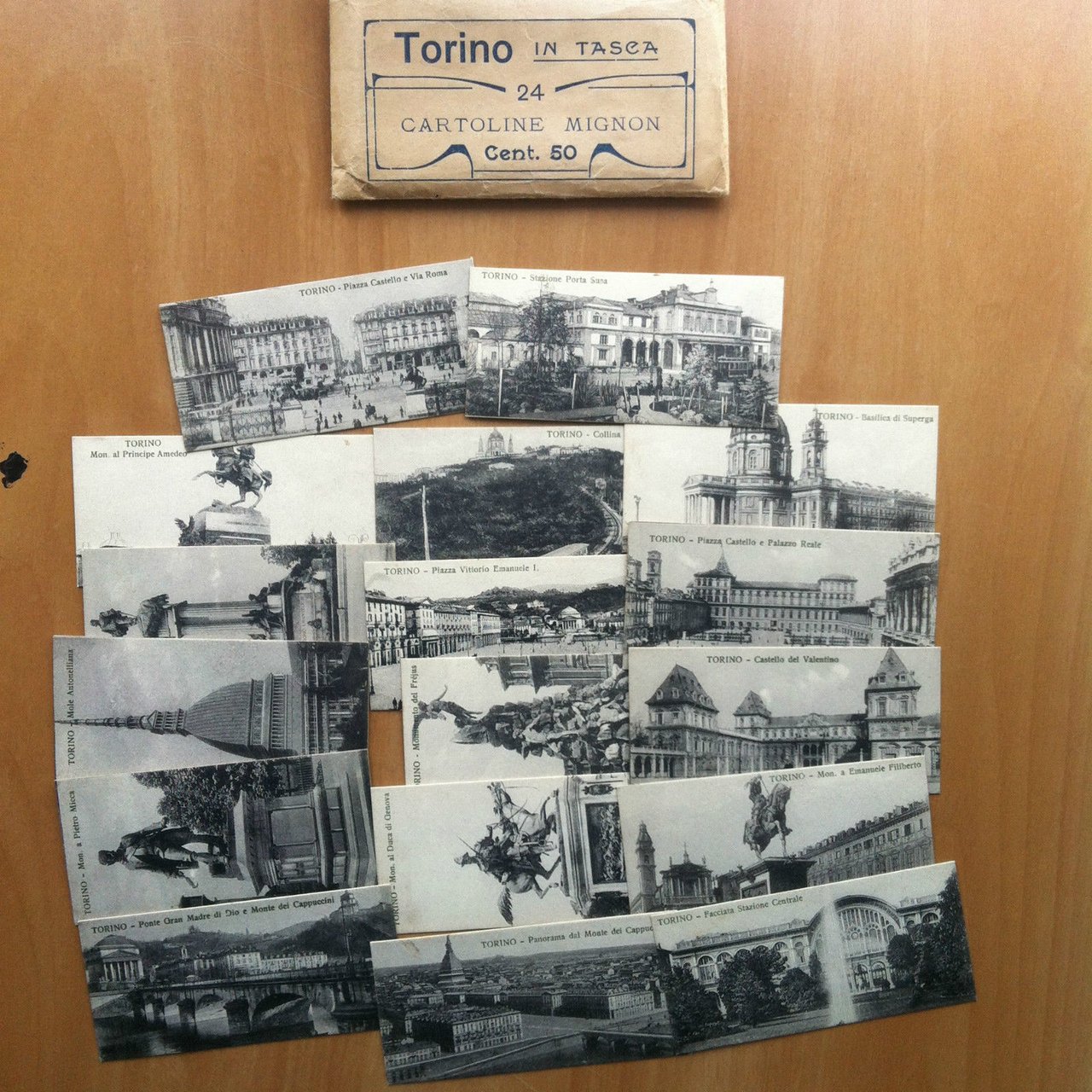 Cartoline Torino in tasca 17 non cartoline mignon inizi '900 …