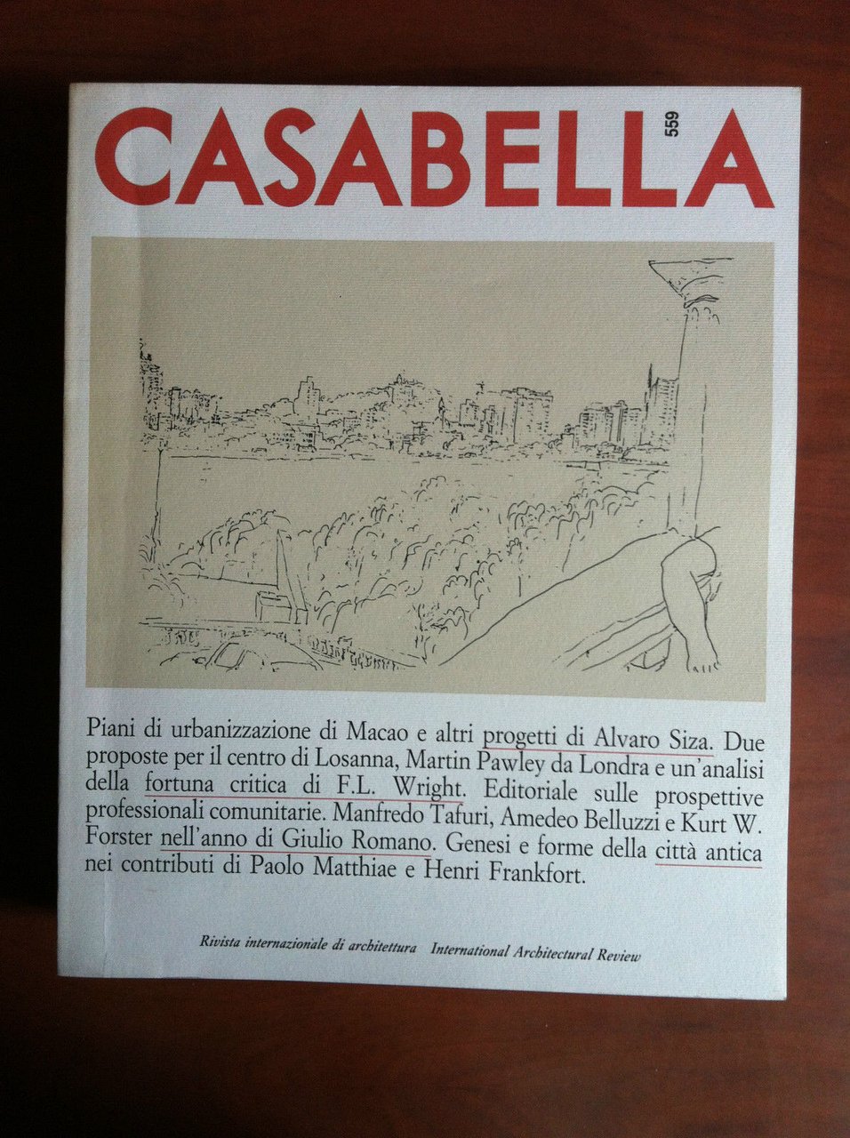 Casabella n^ 559 Luglio/Agosto 1989 - E18845