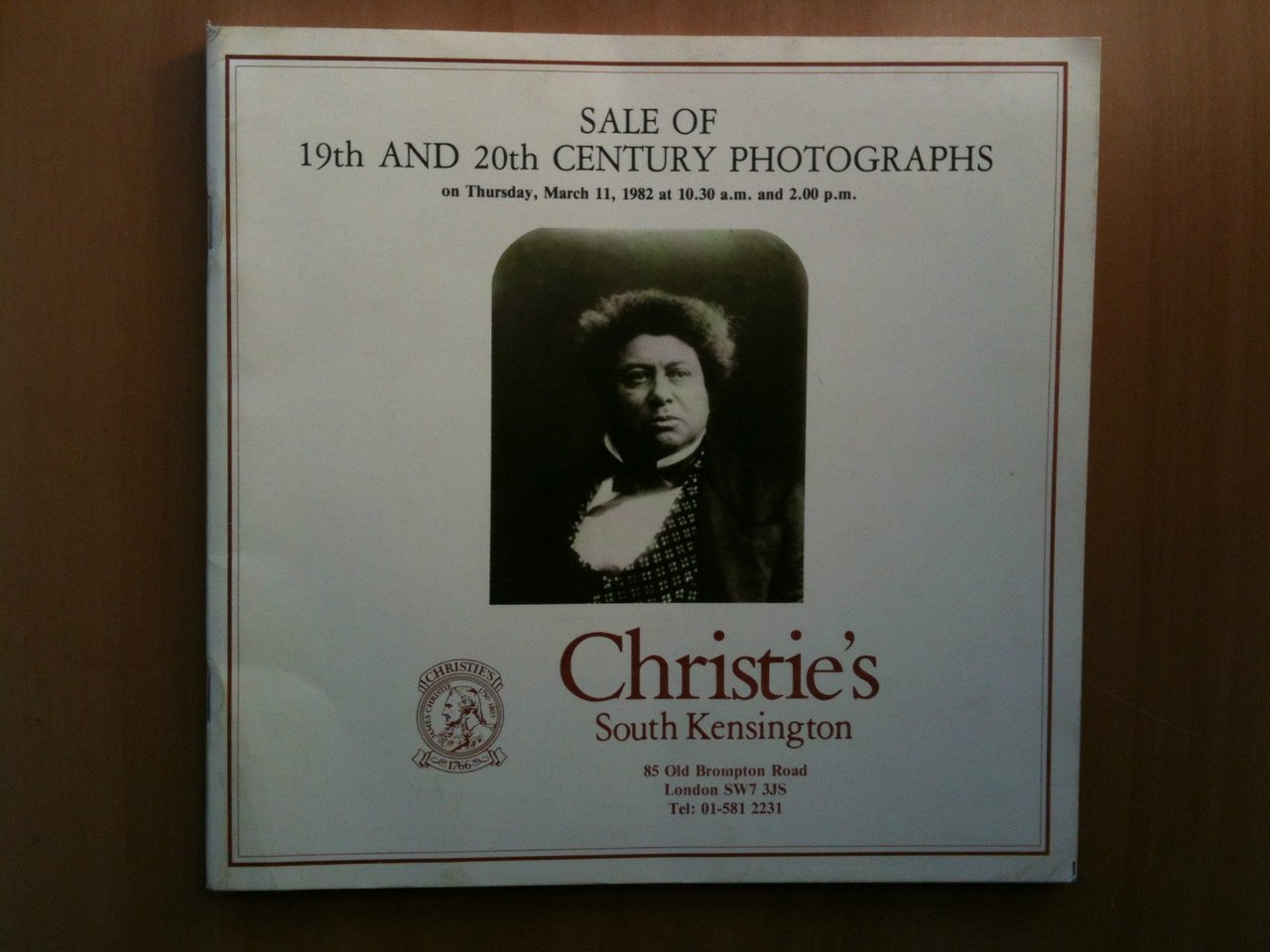 Catalogo Asta Fotografica Sales Photographs Christie's 1982 London