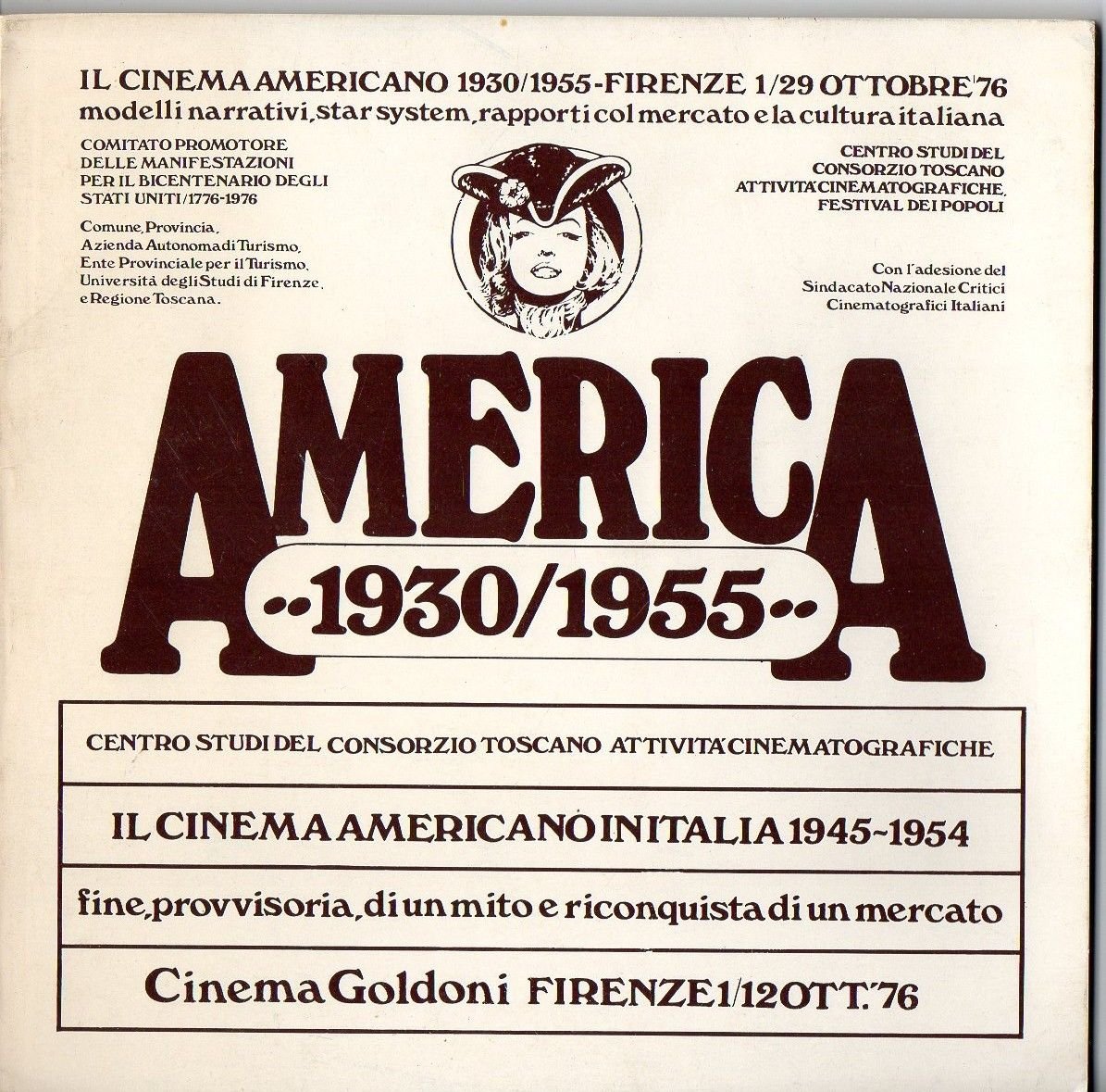 Catalogo Cinema Americano 1930/1955 Firenze 1976