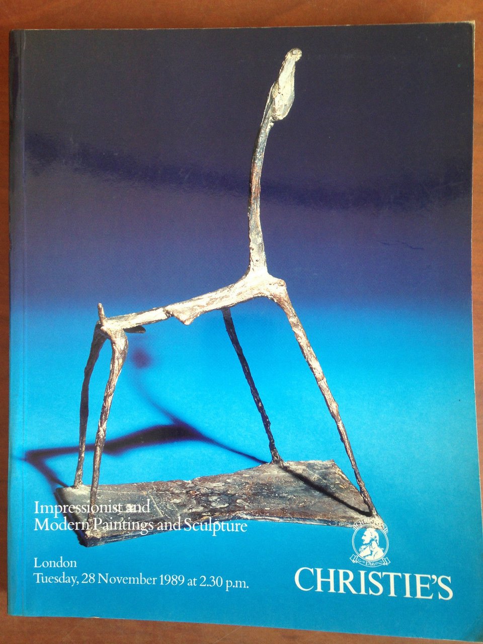Catalogo d'Asta Christie's Impressionist and Modern Paintings London 1989 E20116