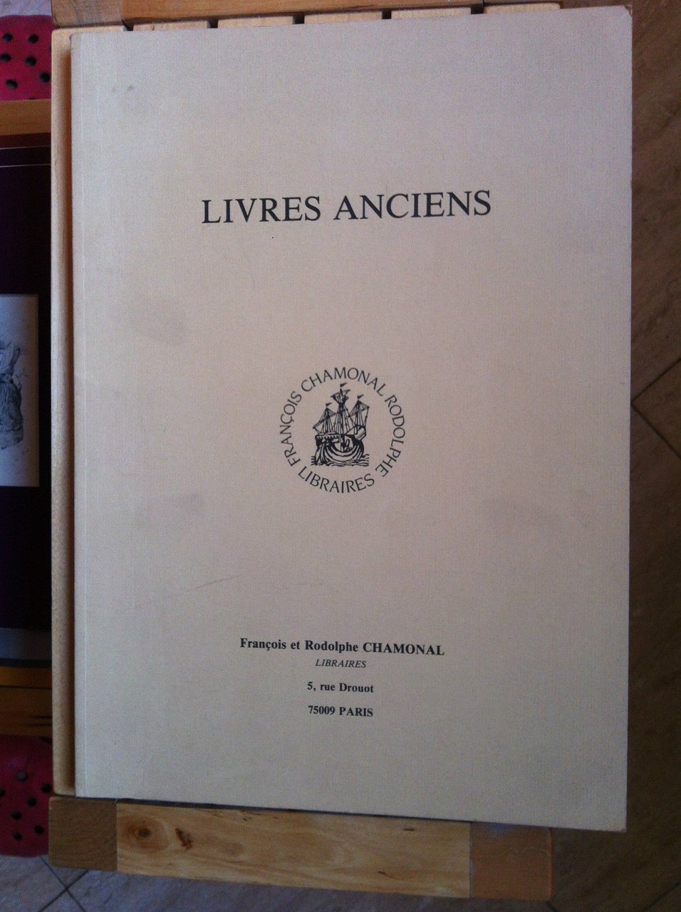 Catalogo d'Asta Livres anciens Francois Rodolphe Chamonal Paris 1989 - … | Immagine principale