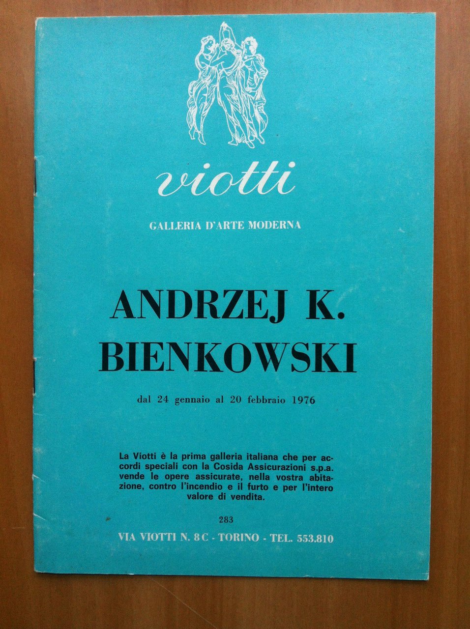 Catalogo della mostra di AndreJ K. Bienkowski Gal Viotti Torino …