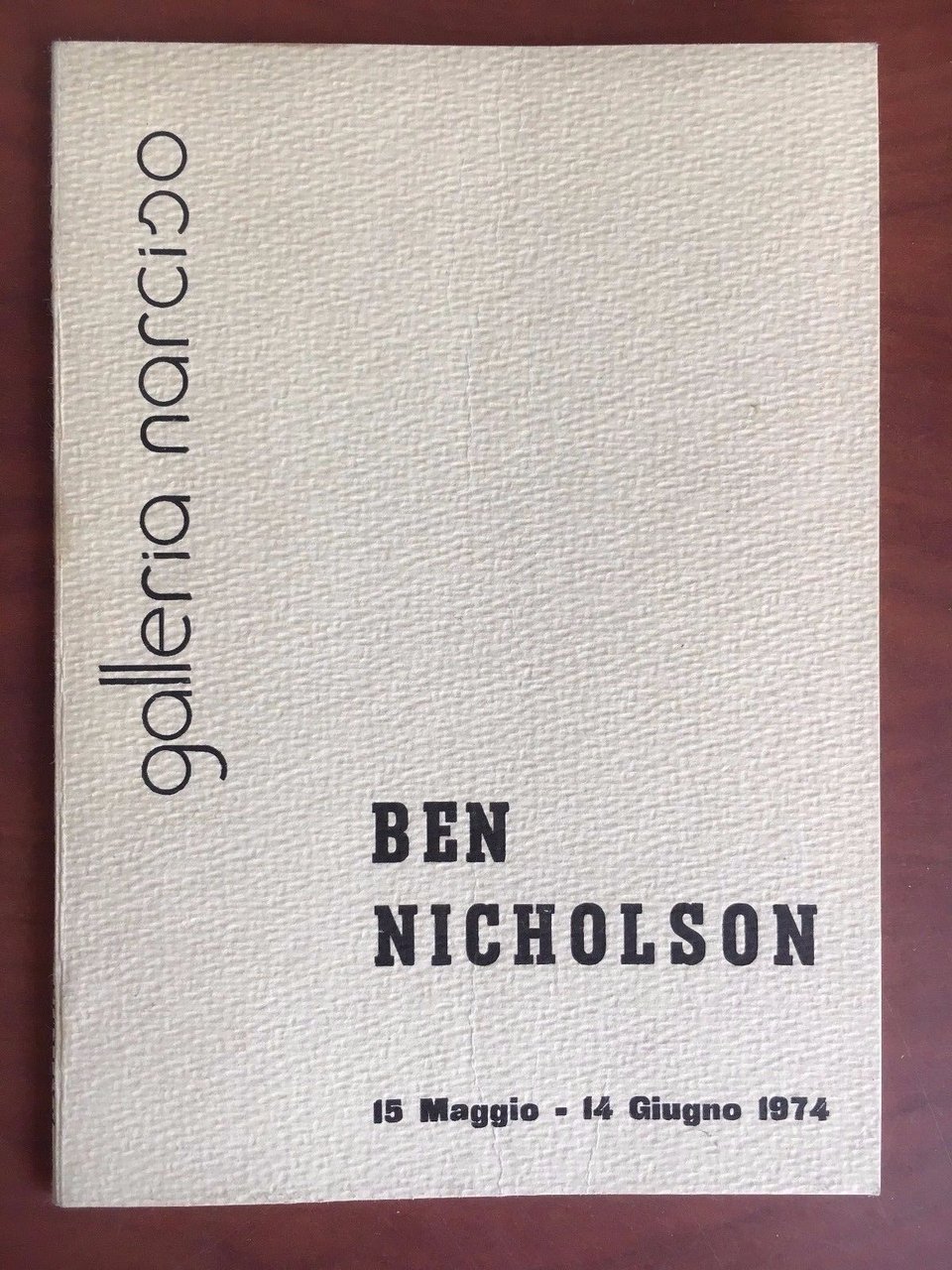 Catalogo della mostra di Ben Nichilson Gal Narciso Torino 1974 …