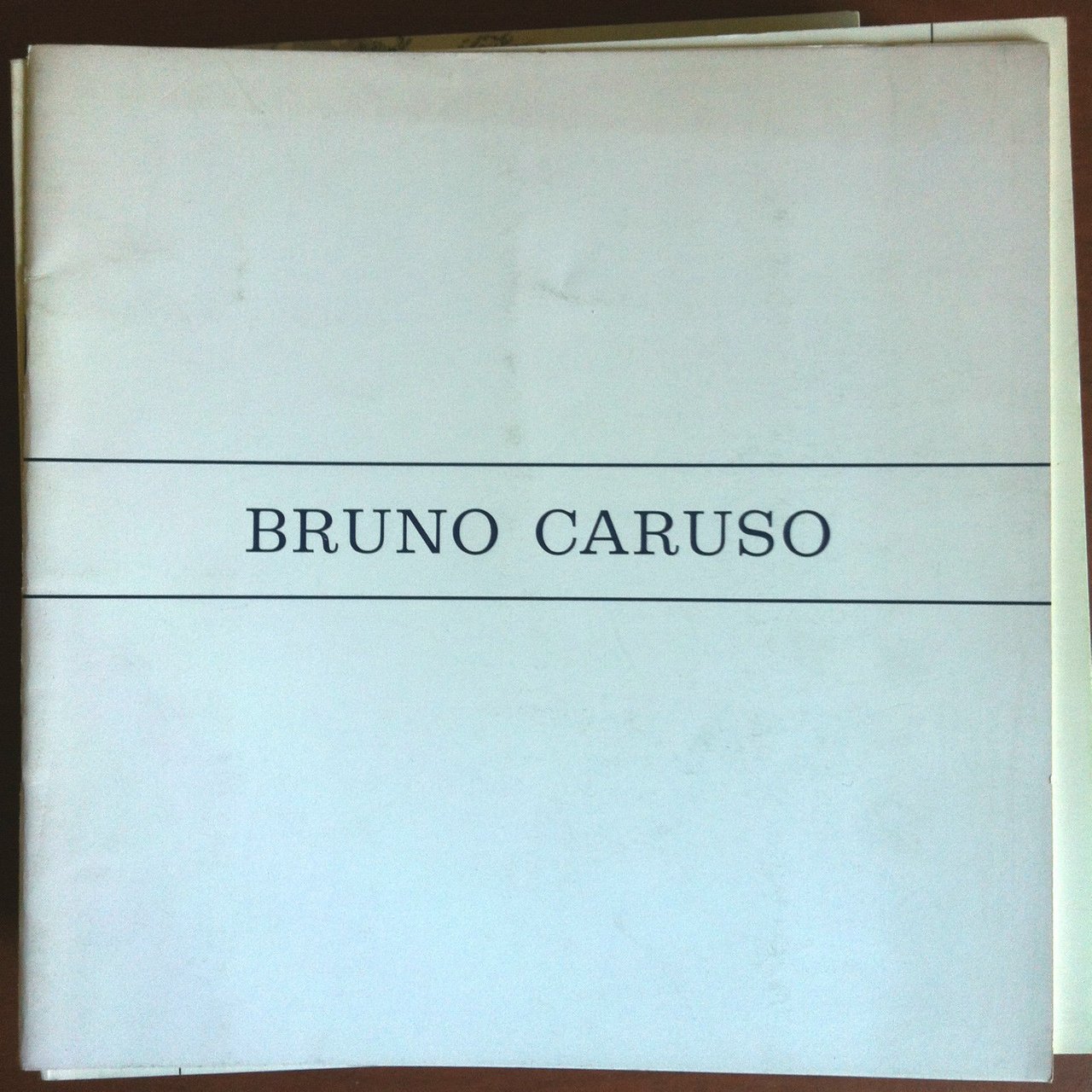 Catalogo della mostra di Bruno Caruso Galleria I Portici Torino …