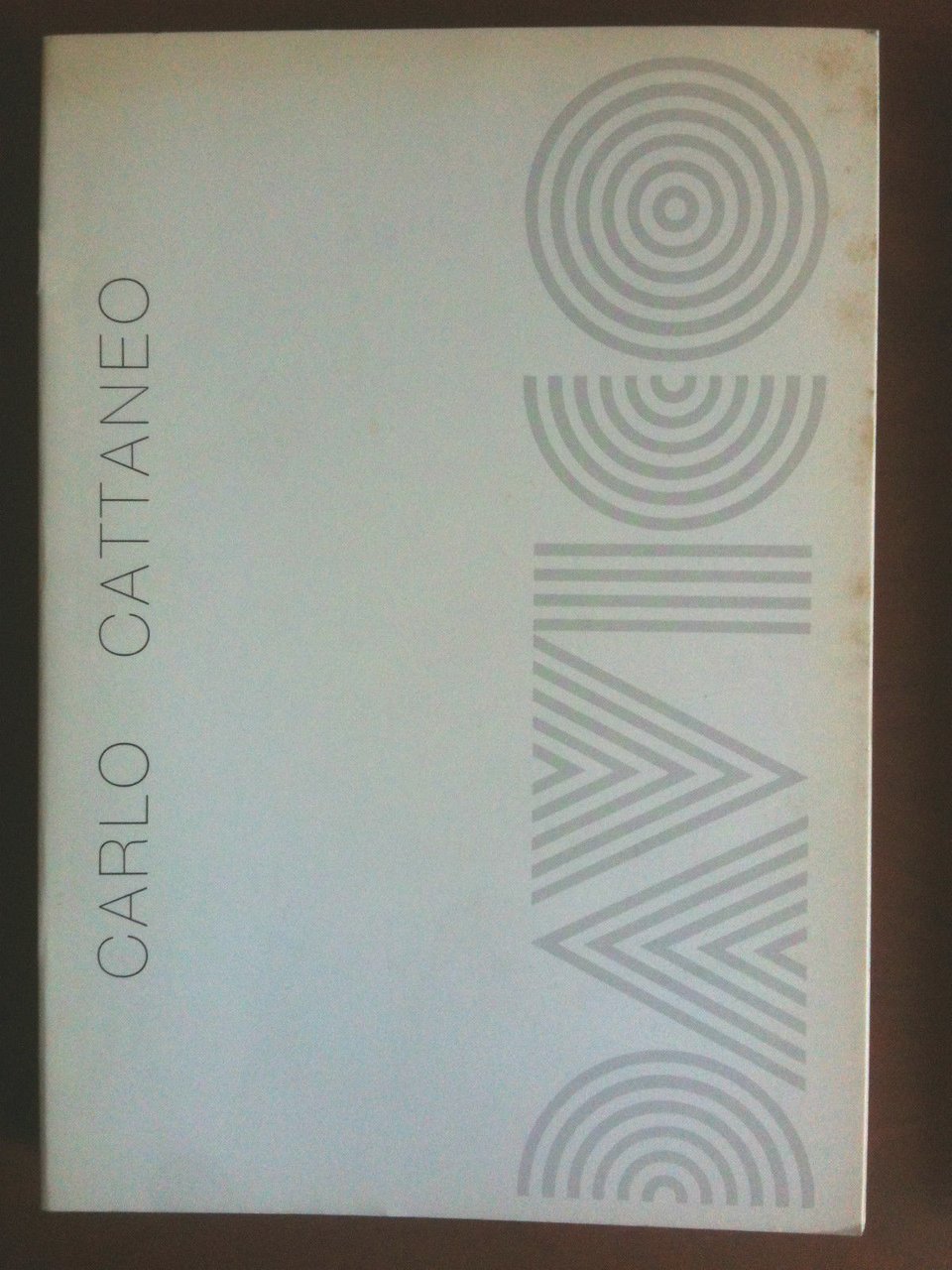 Catalogo della mostra di Carlo Cattaneo Galleria Davico Torino 1988