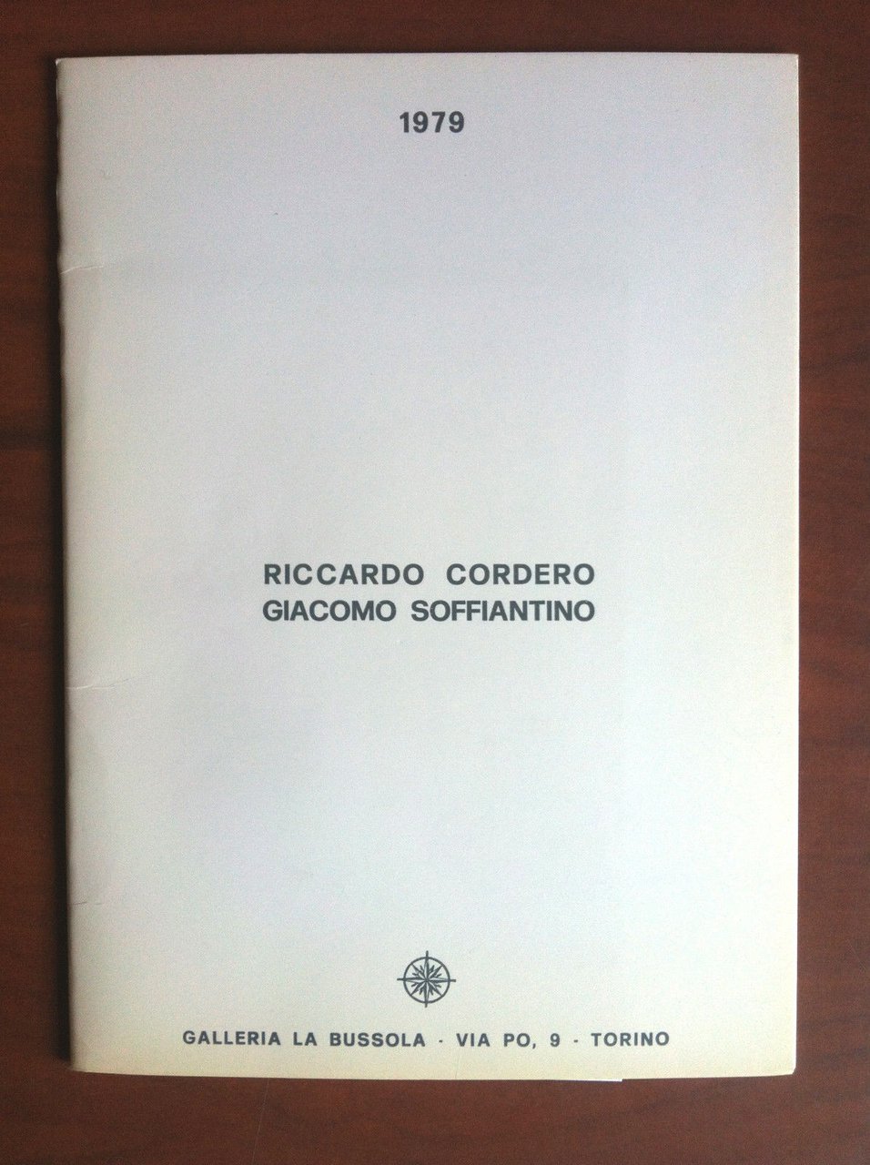 Catalogo della mostra di Cordero Soffiantino Gal La Bussola Torino …