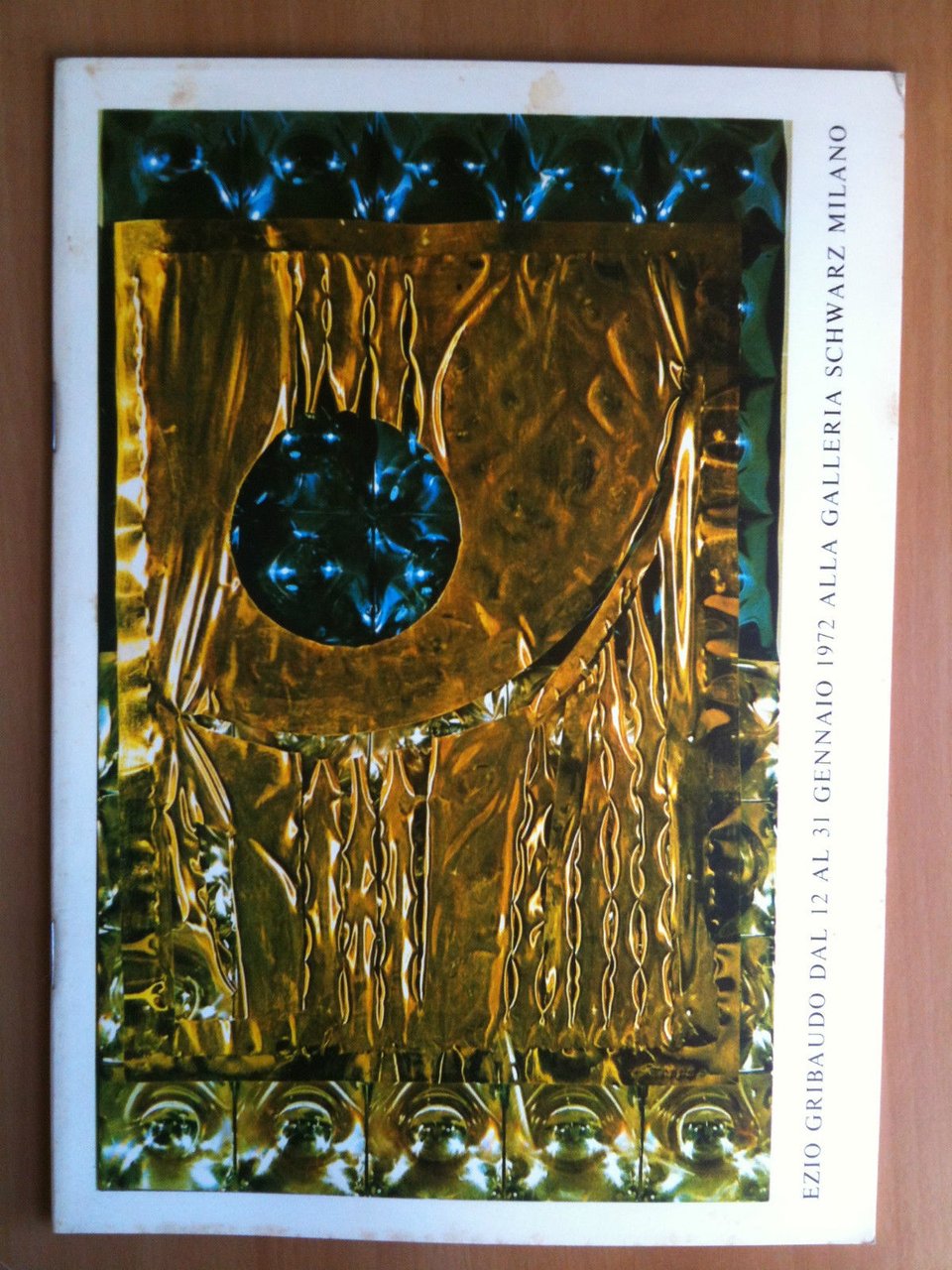 Catalogo della mostra di Ezio Girbaudo Galleria Schwarz Milano 1972