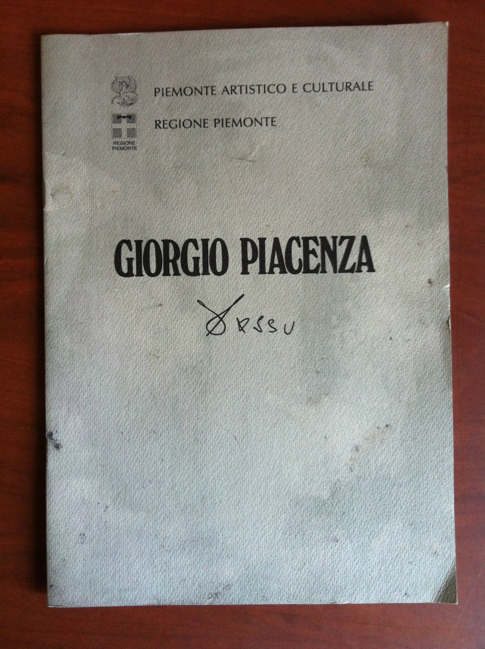 Catalogo della mostra di Giorgio Piacenza Piemonte Artistico Torino 1990- … | Immagine principale