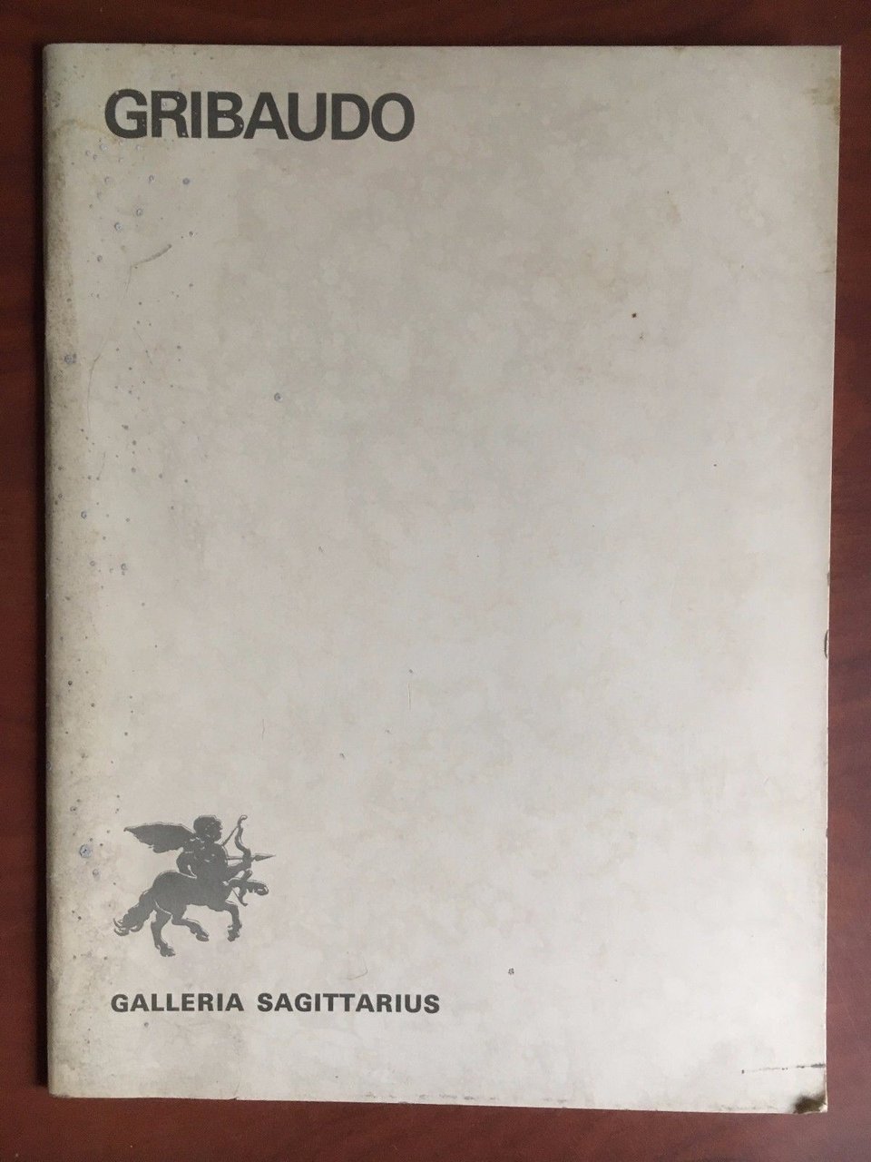 Catalogo della mostra di Gribaudo Galleria Sagitarius Torino 1975/76 - …