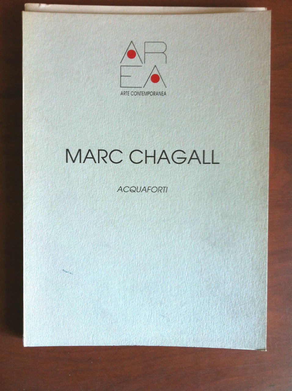 Catalogo della mostra di Marc Chagall Gall. Area Torino1992 - …