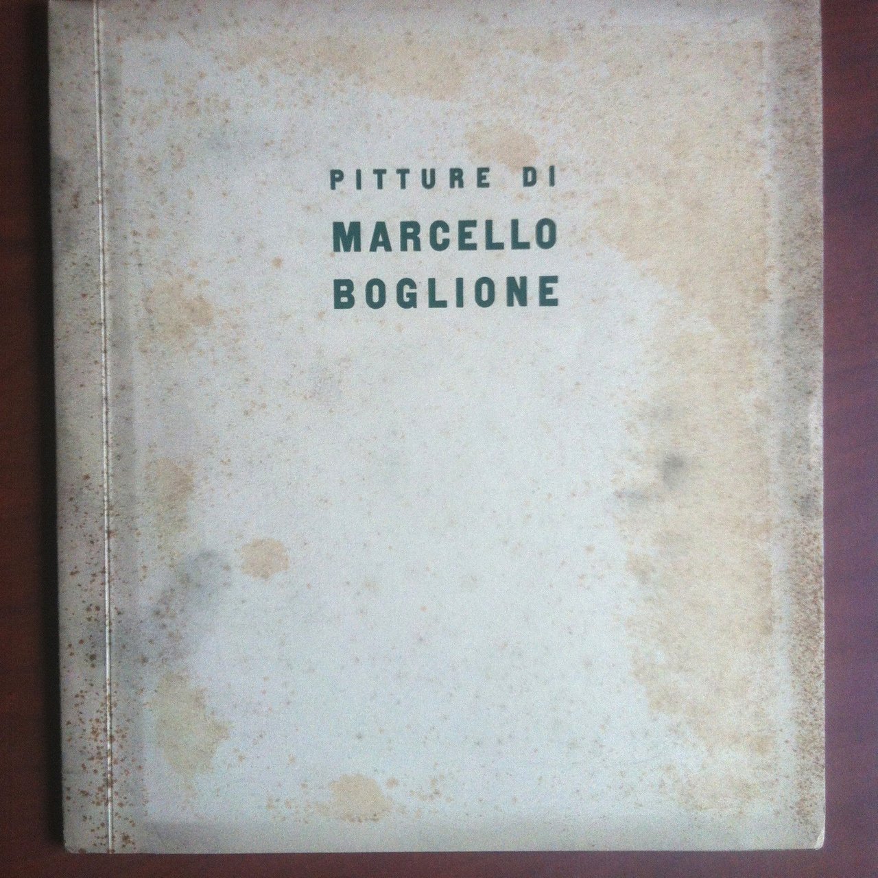 Catalogo della mostra di Marcello Boglione Gal Martina Torino 1942 …