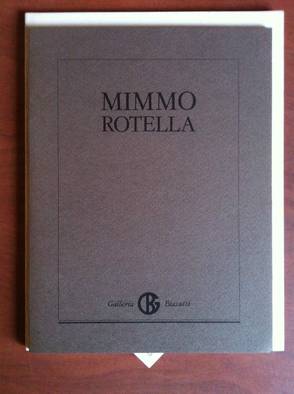 Catalogo della mostra di Mimmo Rotella Galleria Biasutti Torino 1990 …