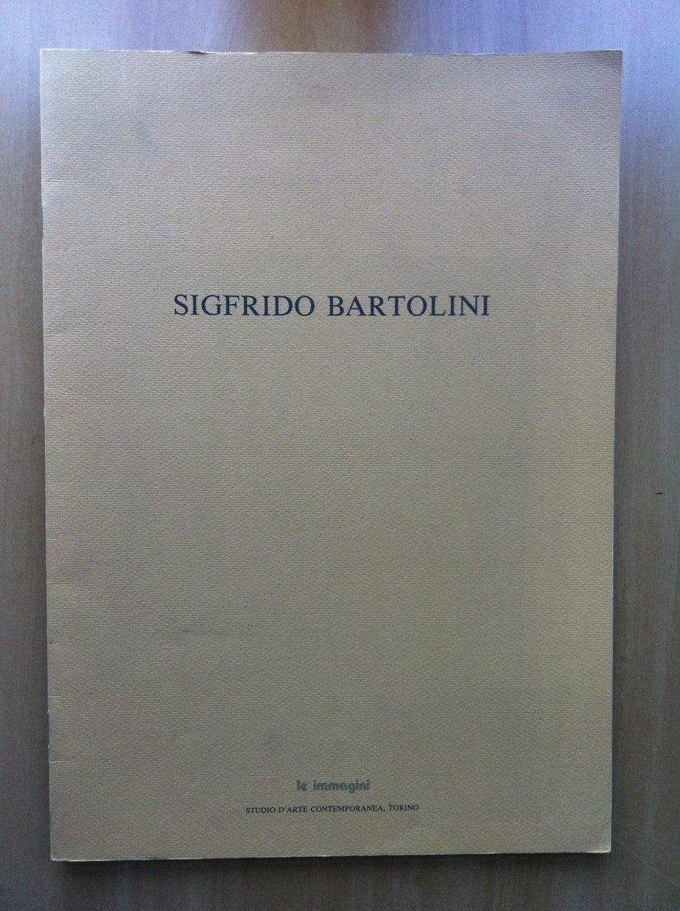 Catalogo della mostra di Sigfrido Bartolini Gal Le Immagini Torino …