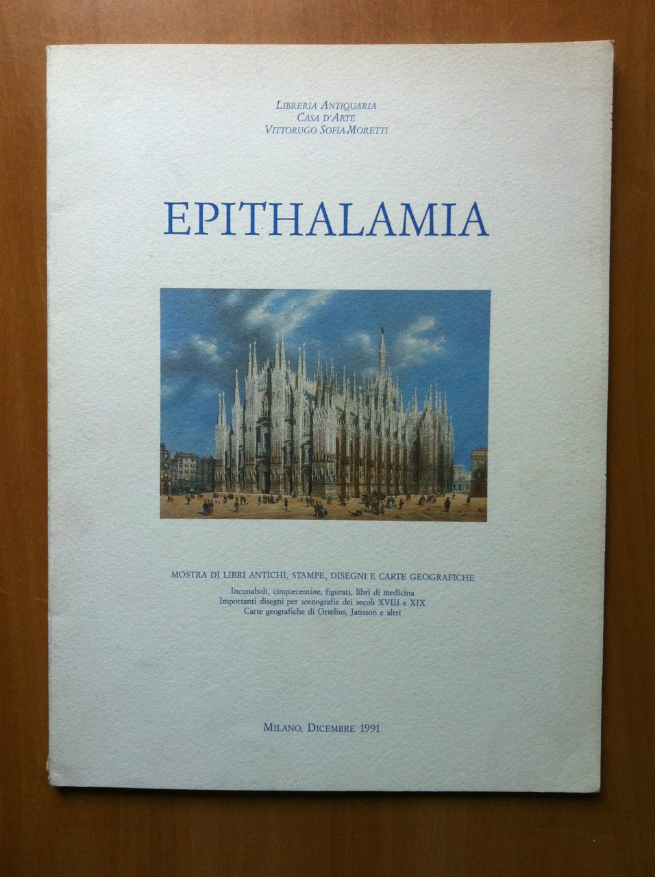 Catalogo della mostra EPITHALAMIA Casa d'Arte Moretti Milano 1991 - …