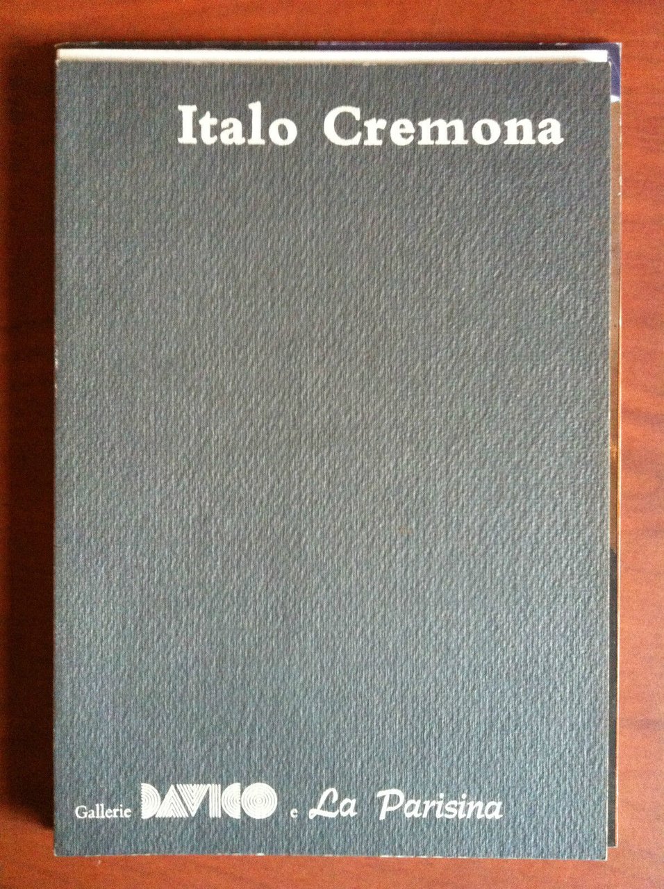 Catalogo della mostra Italo Cremona Gall Davico Parisina Torino 1980/81 …