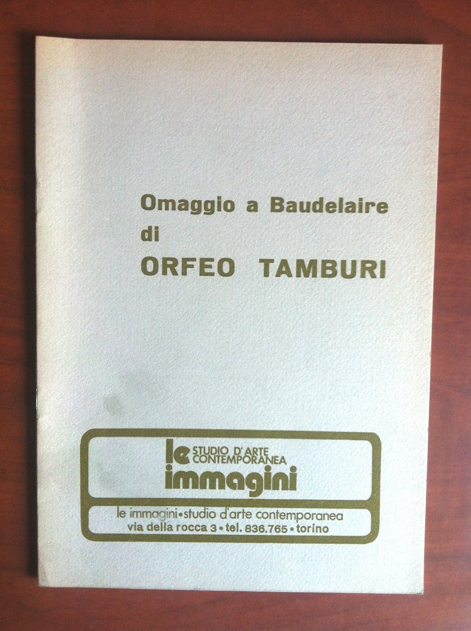 Catalogo della mostra omaggio a Baudelaire di Orfeo Tamburi 1979 … | Immagine principale