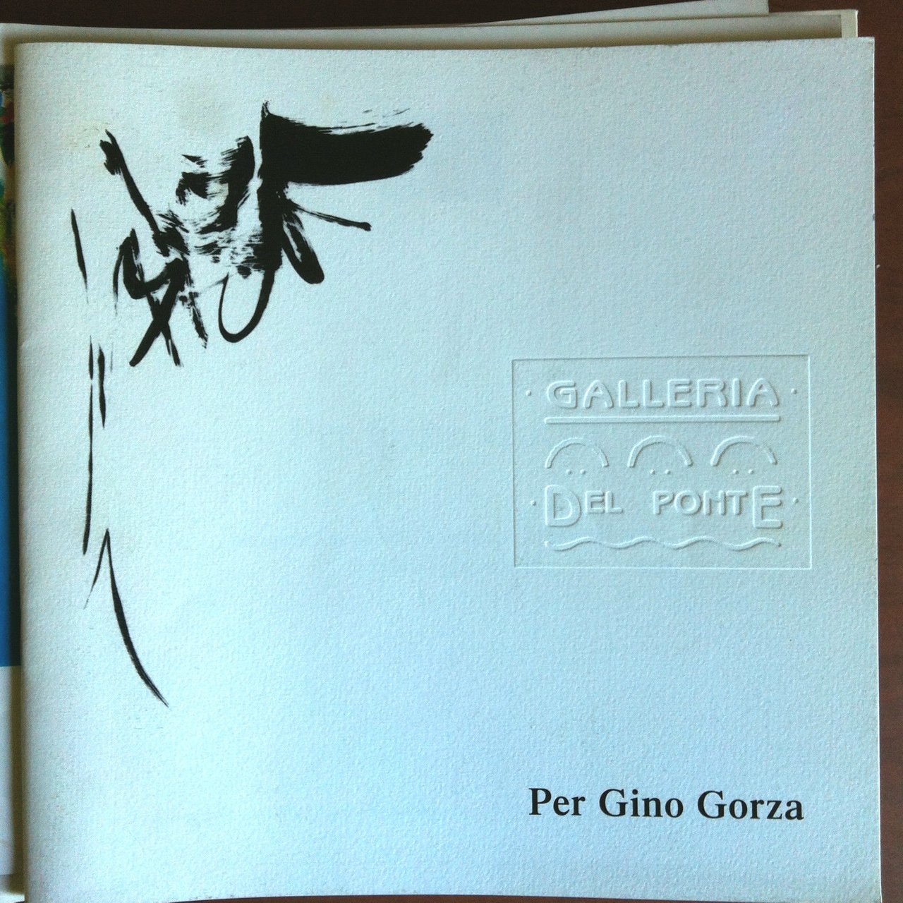 Catalogo della mostra Per Gino Gorza Gall del Ponte Torino …