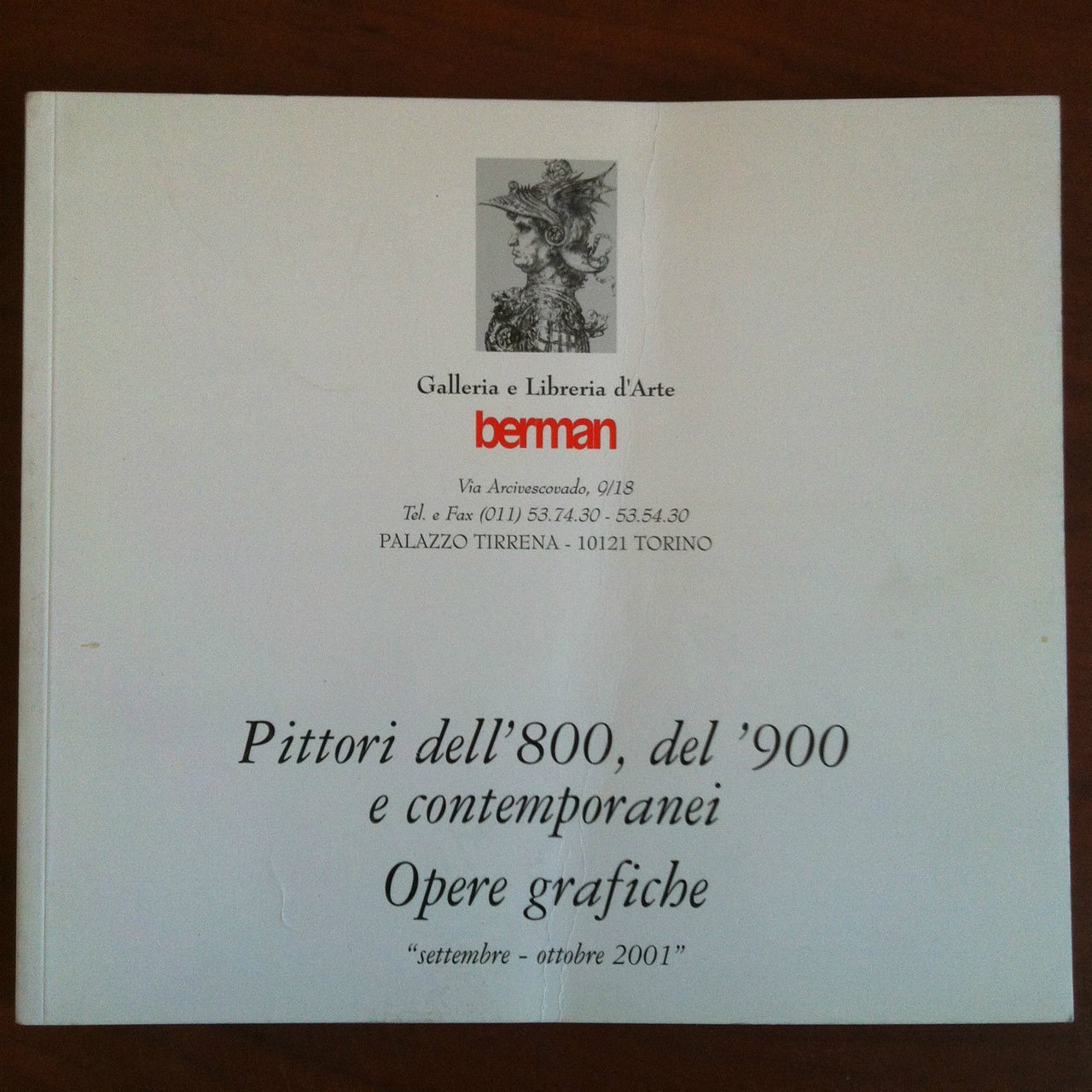 Catalogo della mostra Pittori '800 '900 contemp. Gal Berman Torino …