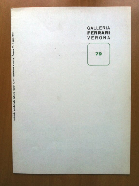 Catalogo della mostra R. Cordero/C. Giuliano Gal Ferrari Verona 1966 - E15190