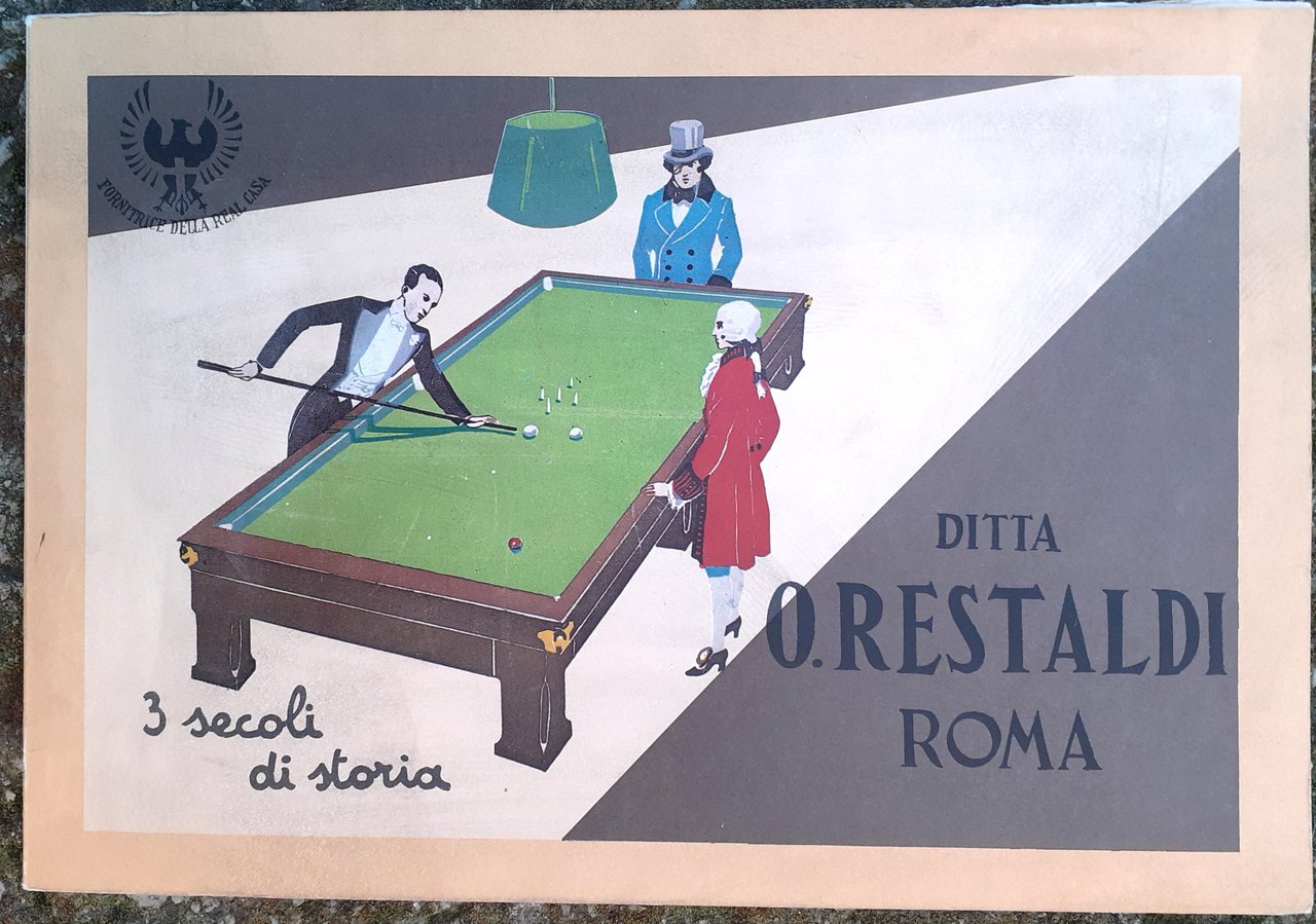 Catalogo Ditta O. Restaldi Roma Bigliardi e accessori 1932
