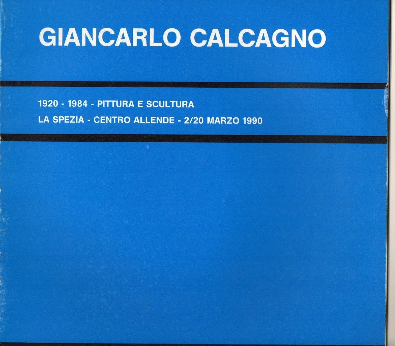 Catalogo Giancarlo Calcago La Spezia 1990 E23235A