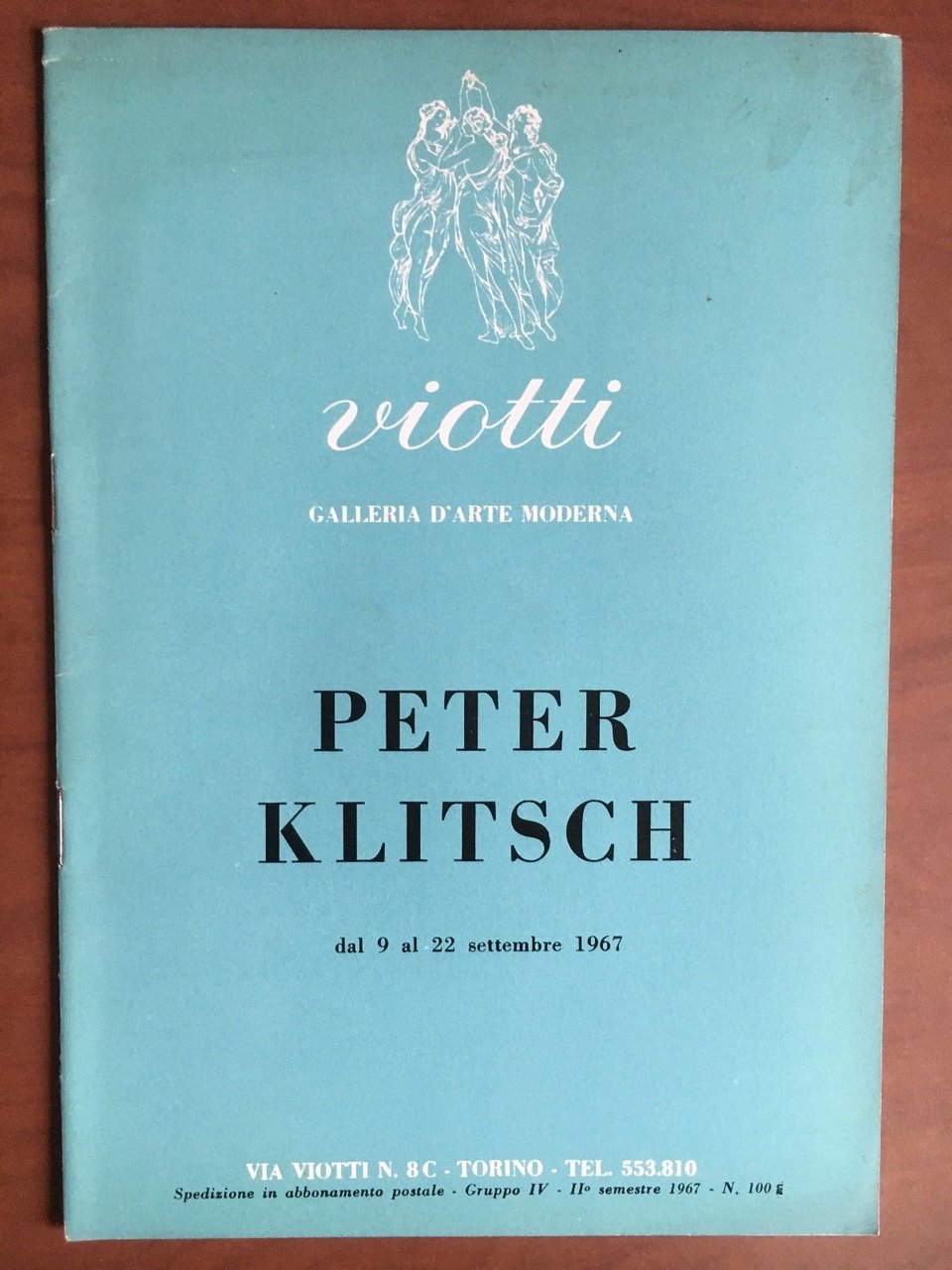 Catalogo mostra di Peter Klitsch Galleria Viotti Torino 1967 - …