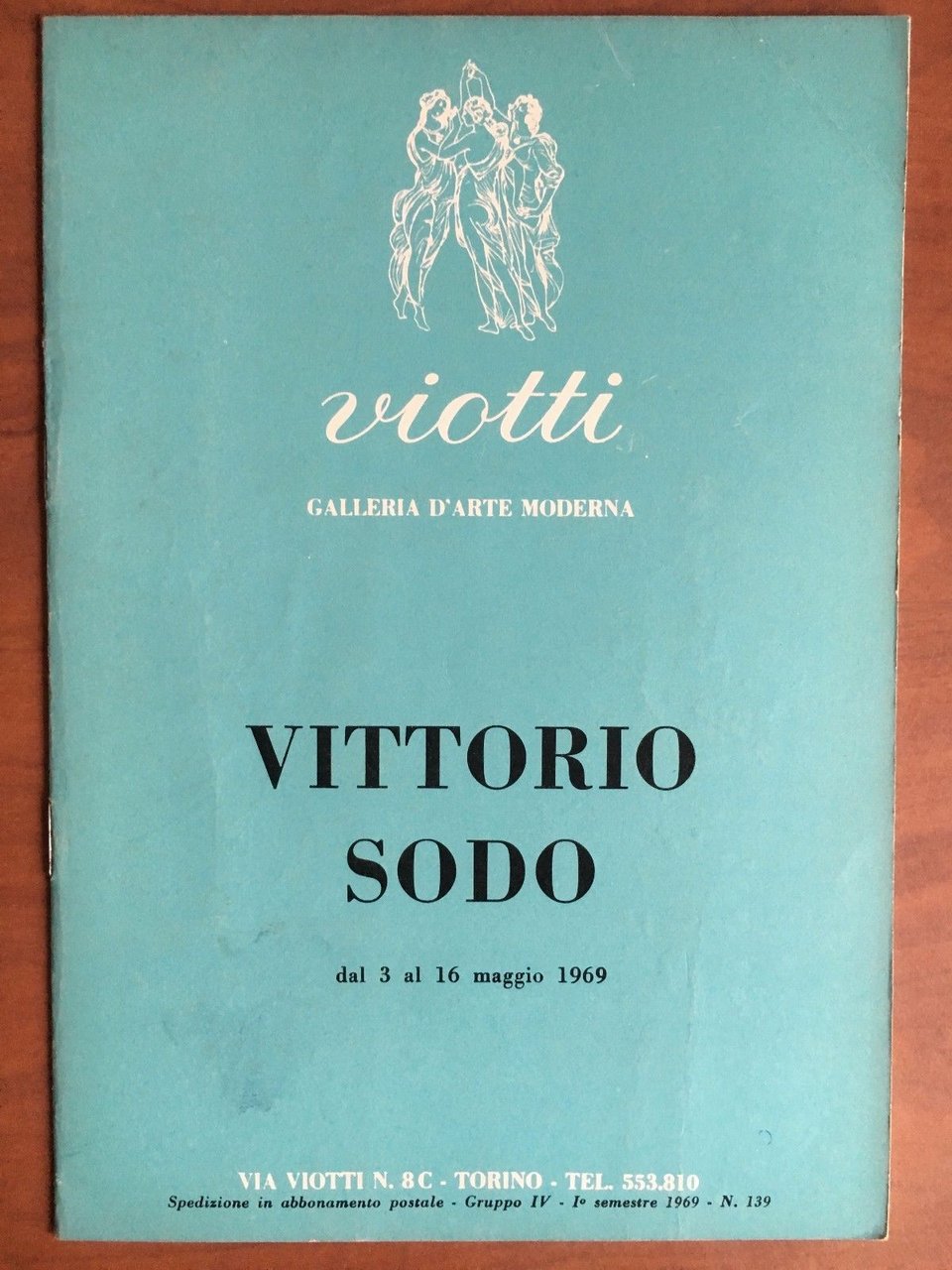 Catalogo mostra di Piero Gnesi Galleria Viotti Torino 1969 - …